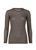 Diamond Wool Mix Jersey - GRAY-HUED