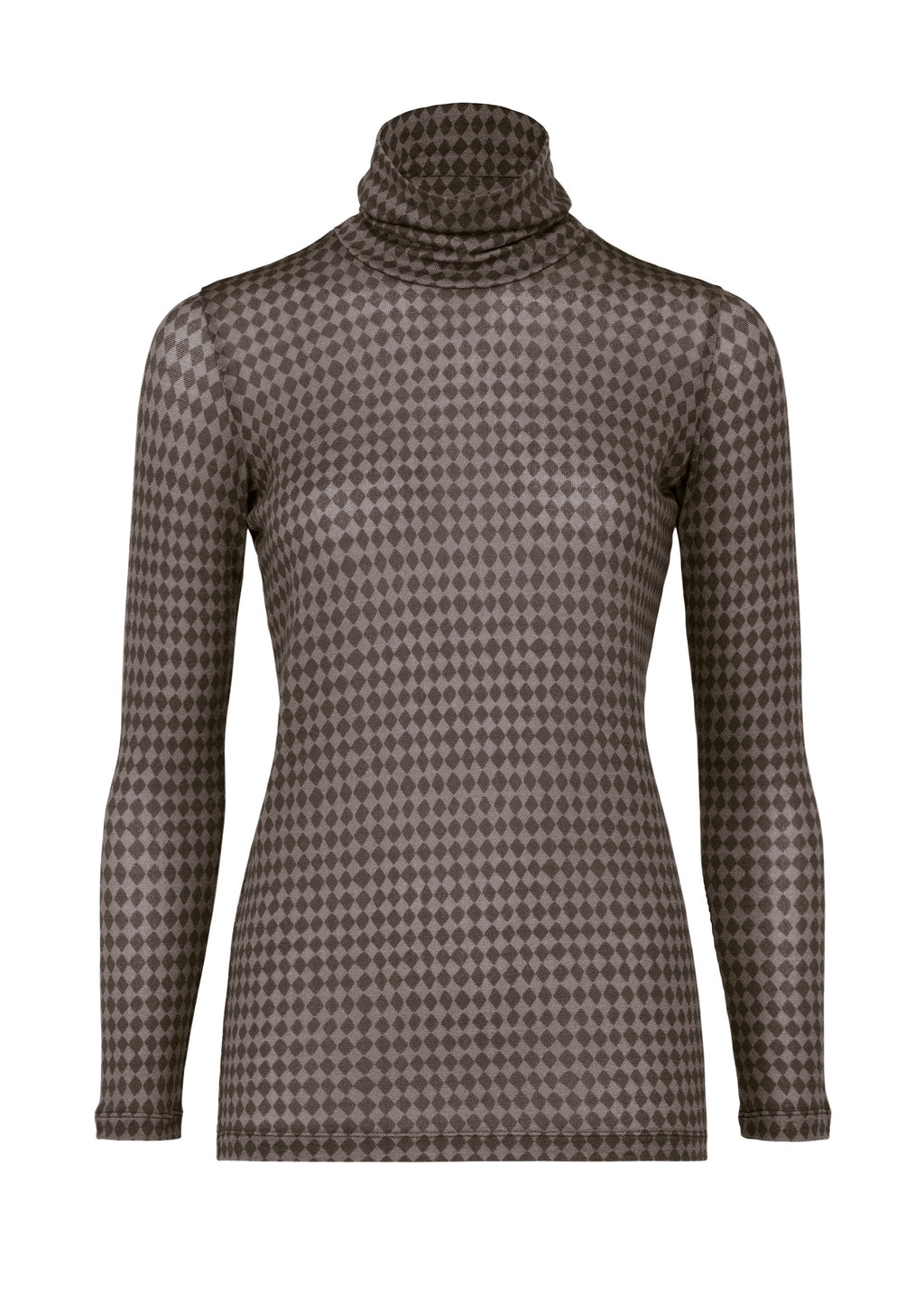 Diamond Wool Mix Jersey - GRAY-HUED
