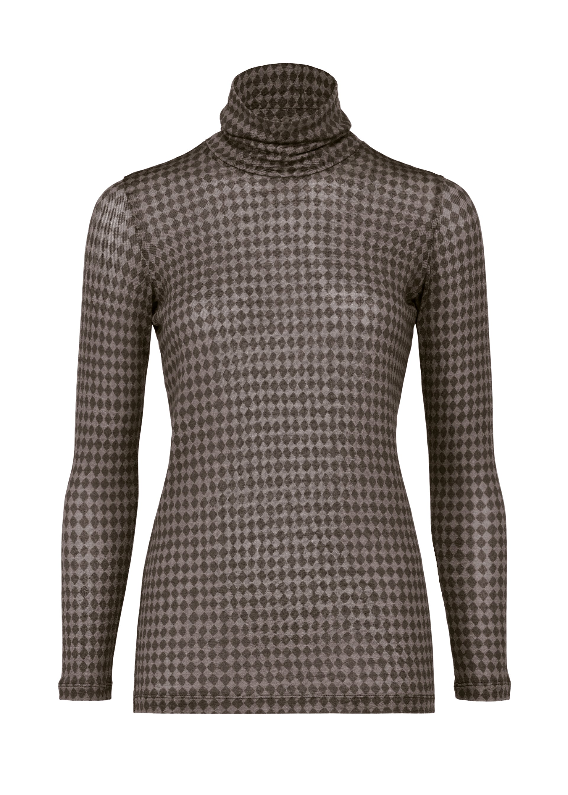 Diamond Wool Mix Jersey - GRAY-HUED