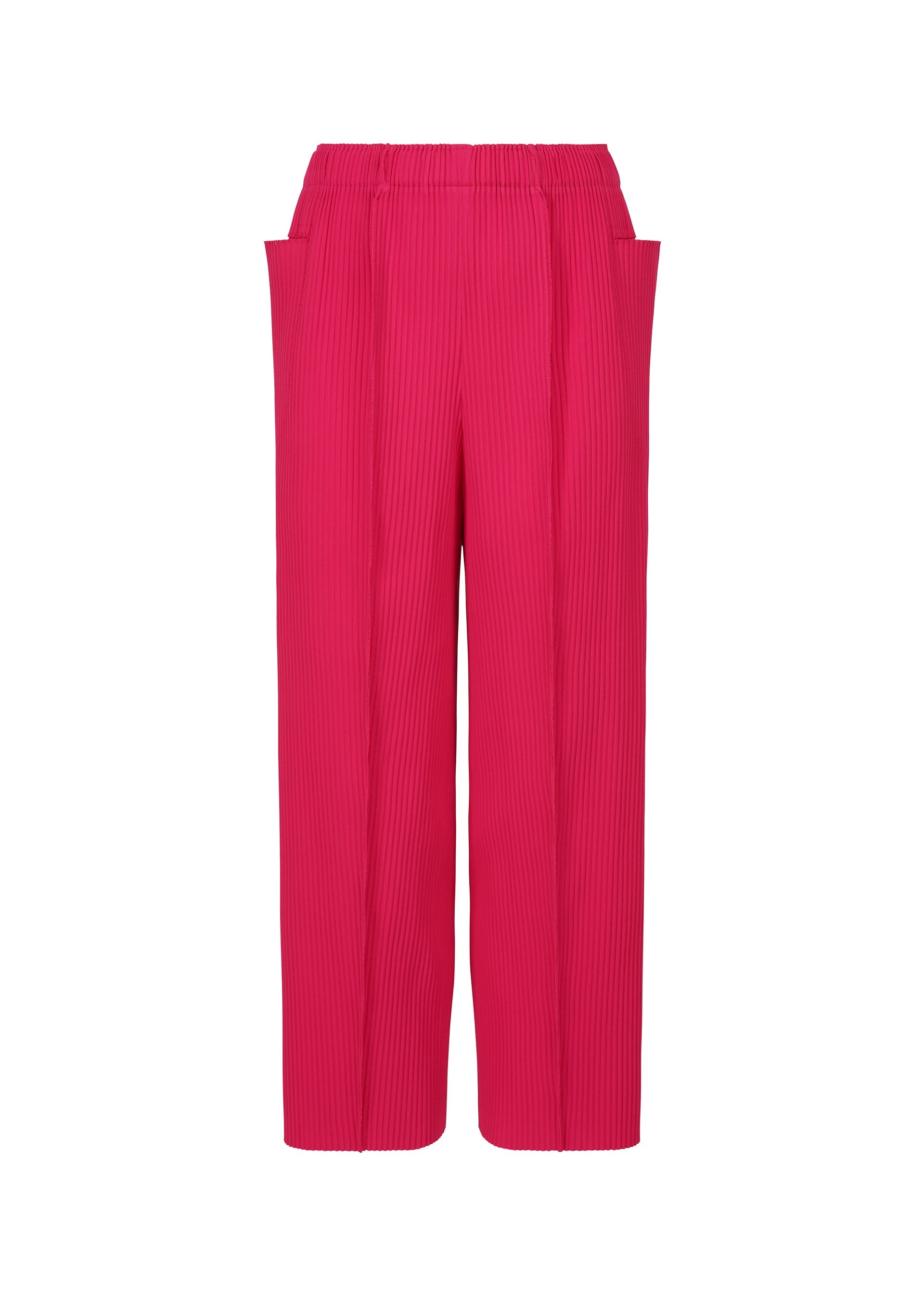 Fine Knit Pleats Color 1 - RASPBERRY