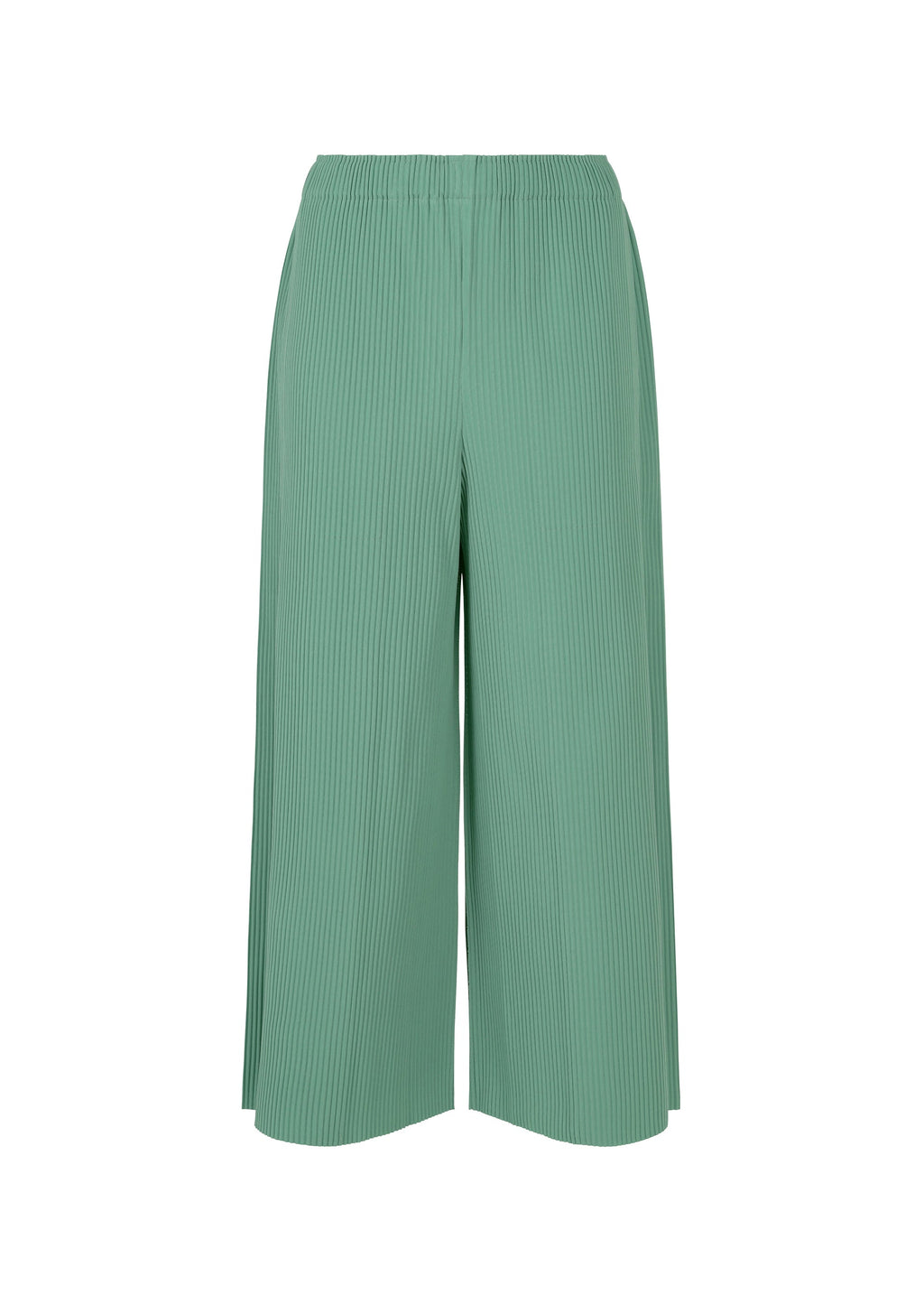 Fine Knit Pleats Bottom 1 - SAGE GREEN