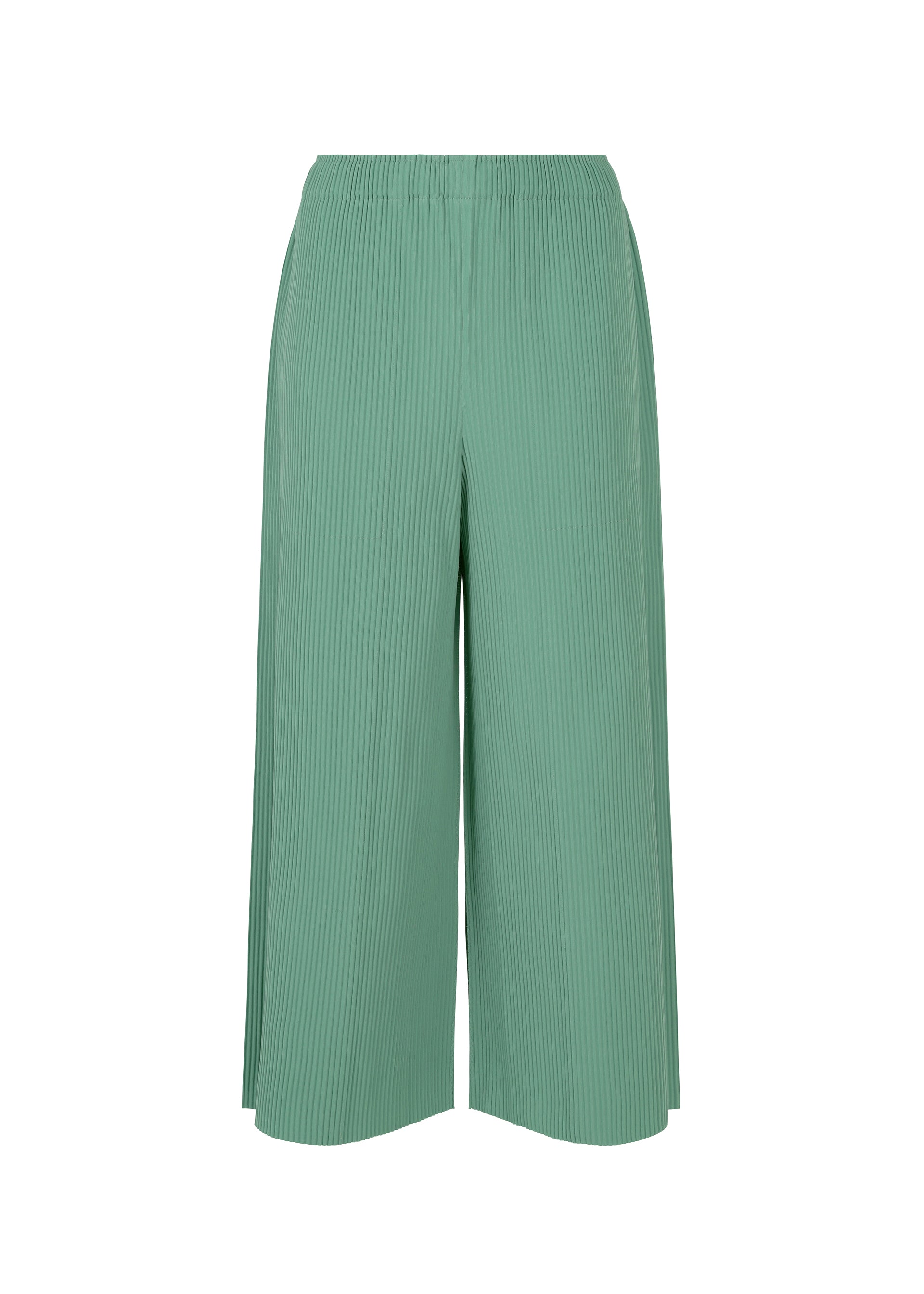Fine Knit Pleats Bottom 1 - SAGE GREEN