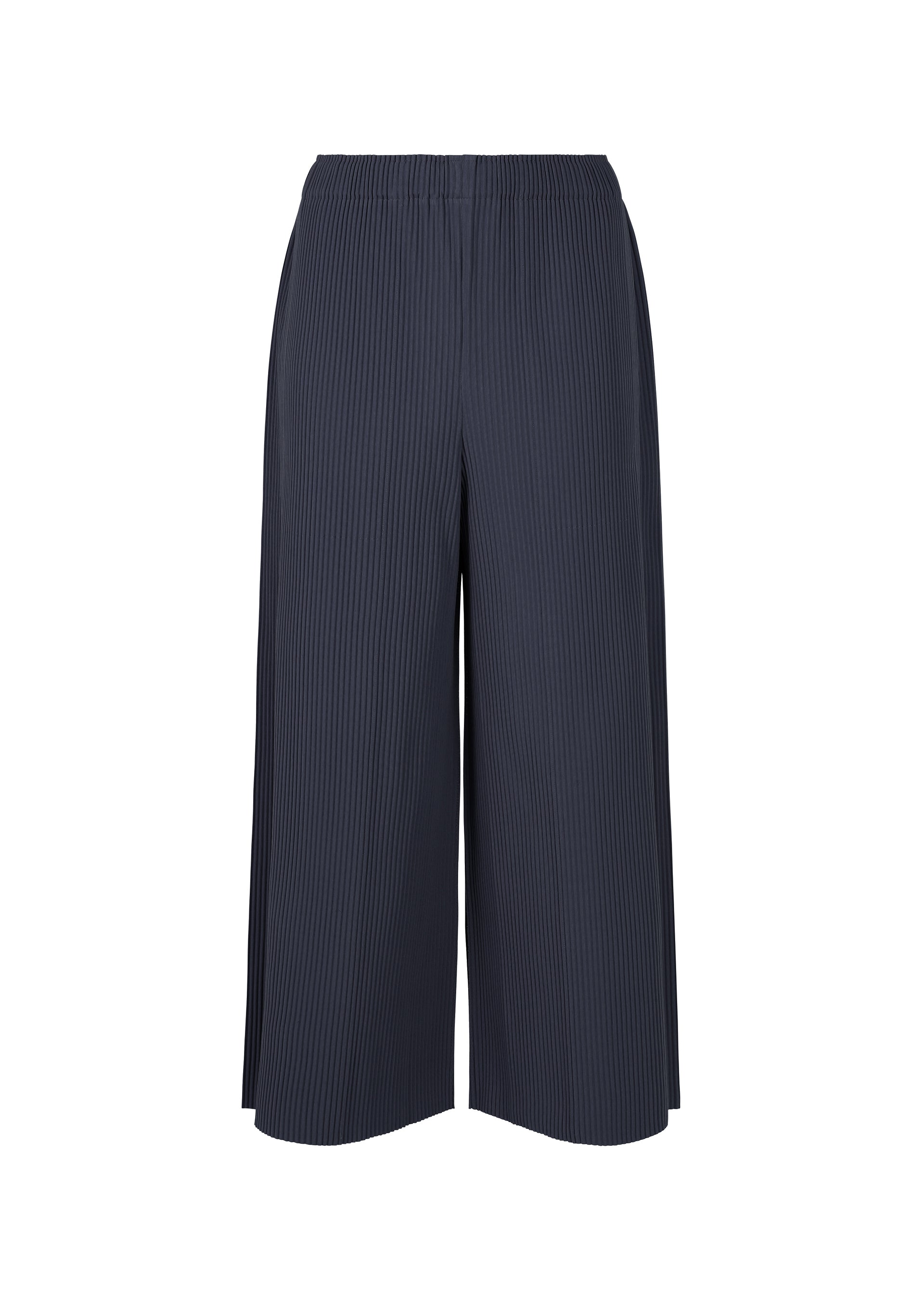 Fine Knit Pleats Bottom 1 - NAVY