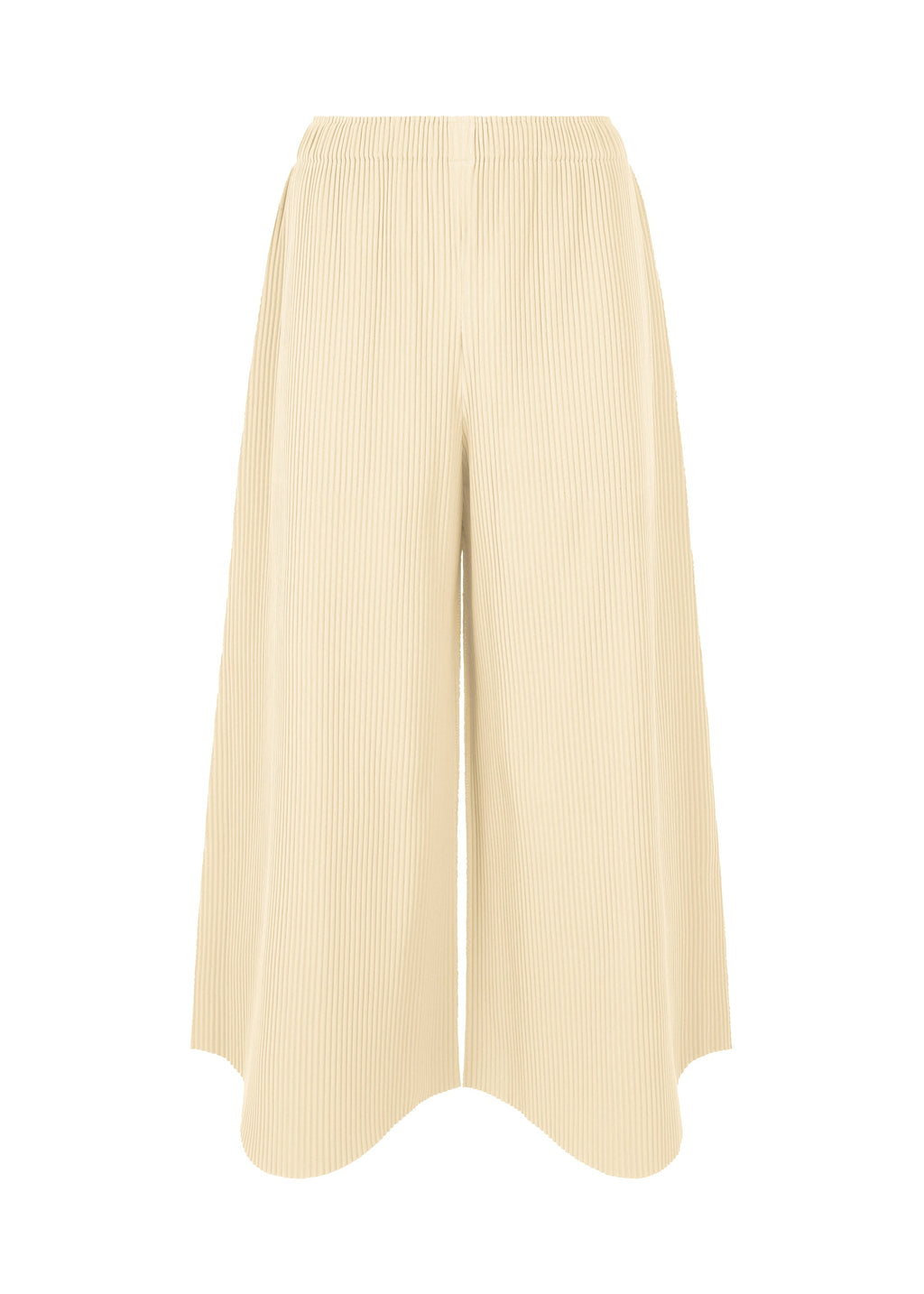 Fine Knit Pleats Bottom 1 - OFF WHITE