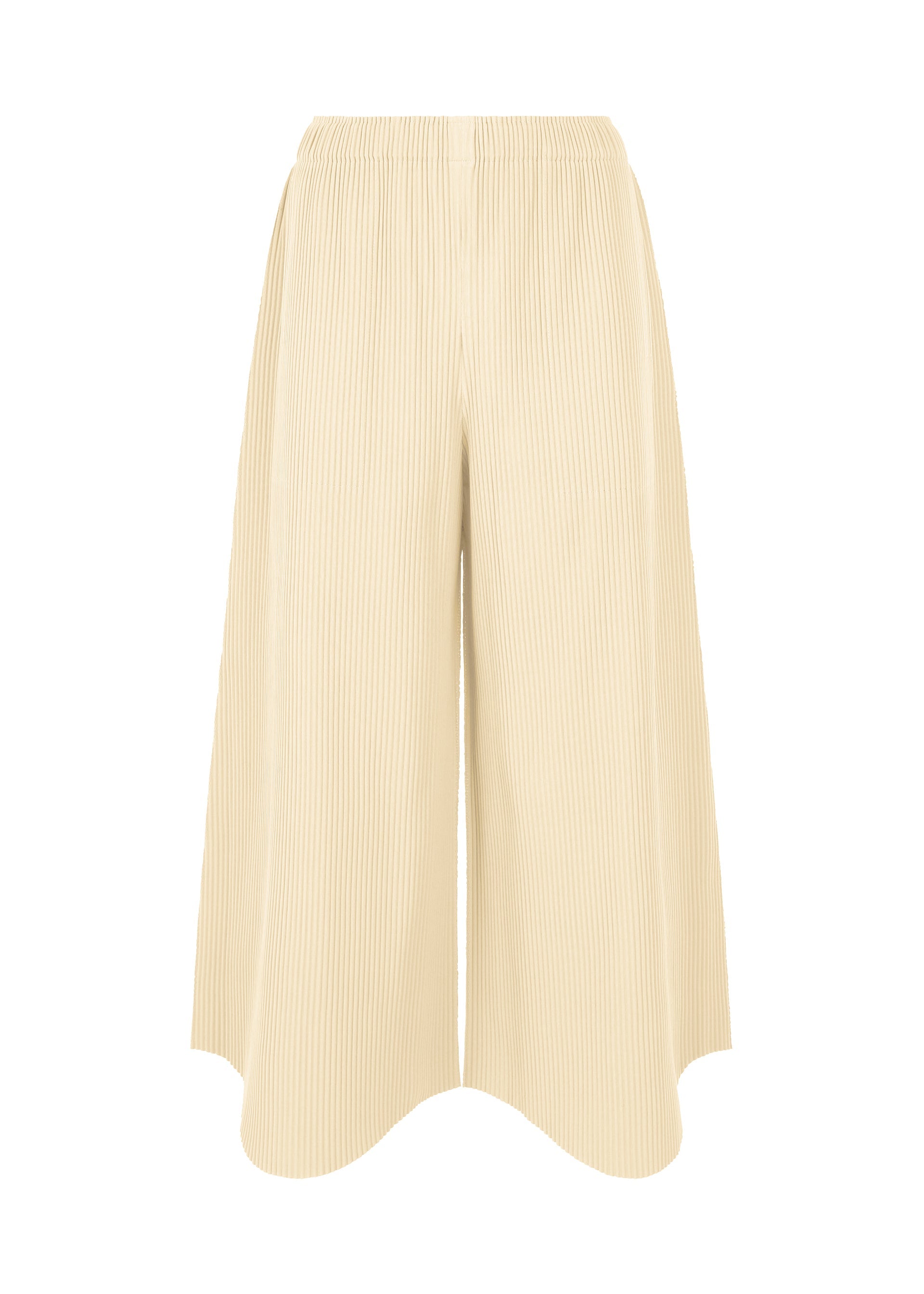 Fine Knit Pleats Bottom 1 - OFF WHITE