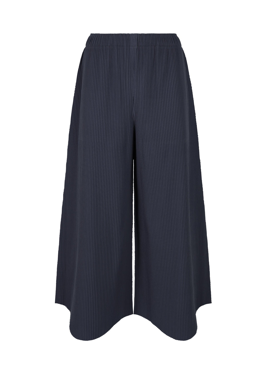 Fine Knit Pleats Bottom 1 - NAVY