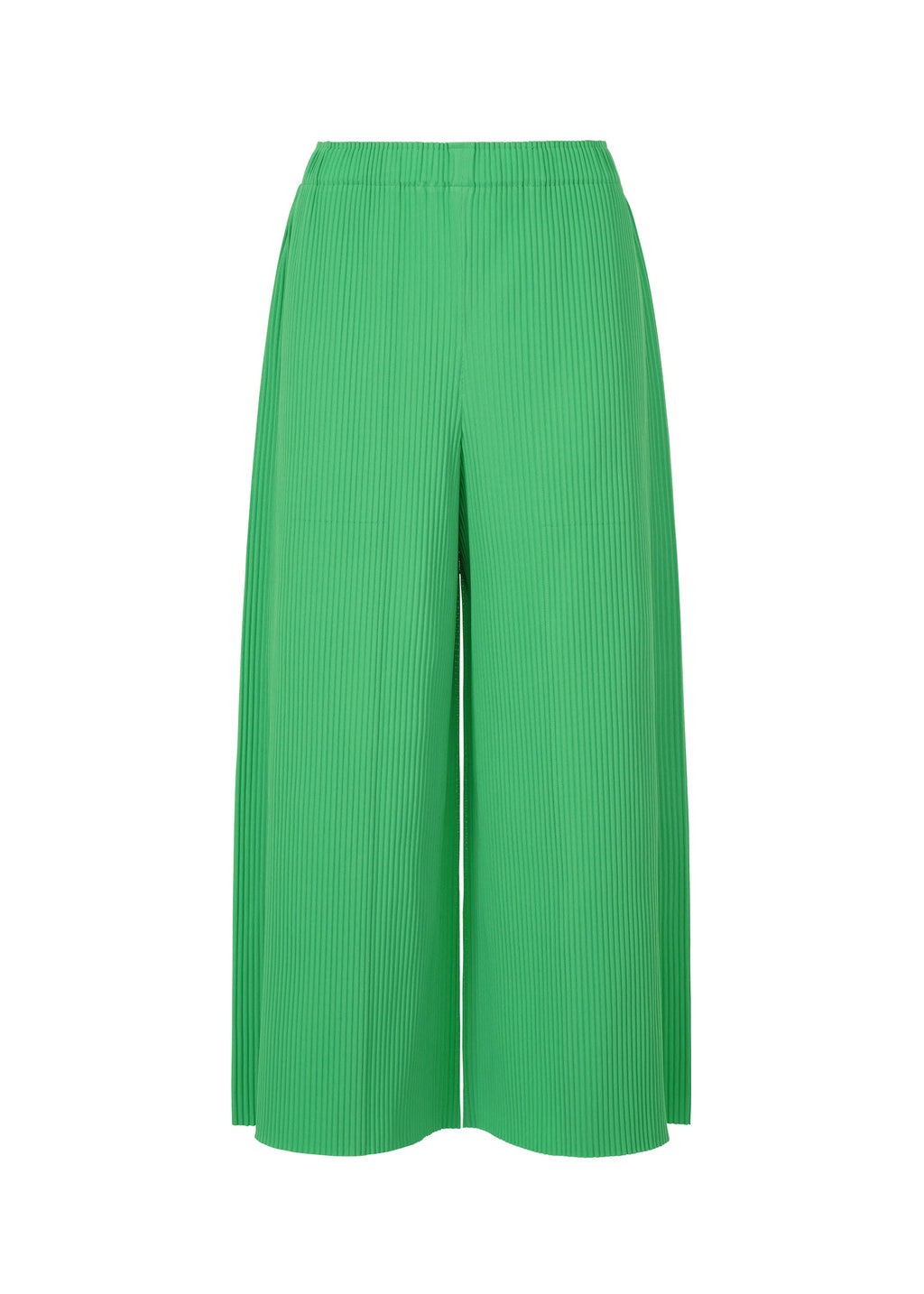 Fine Knit Pleats Bottom 2 - COBALT GREEN