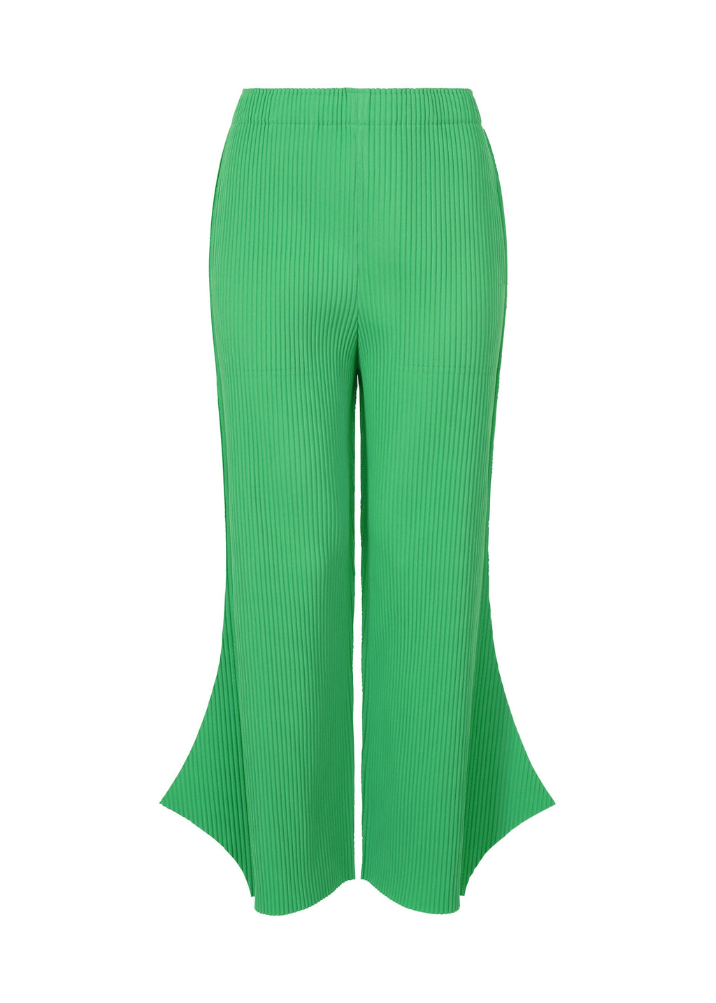 Fine Knit Pleats Bottom 2 - COBALT GREEN