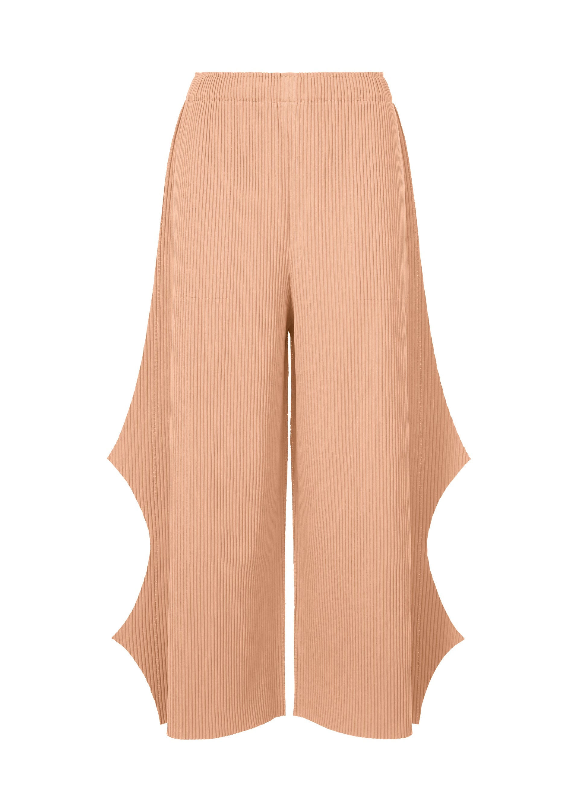 Fine Knit Pleats Bottom 2 - PEACH
