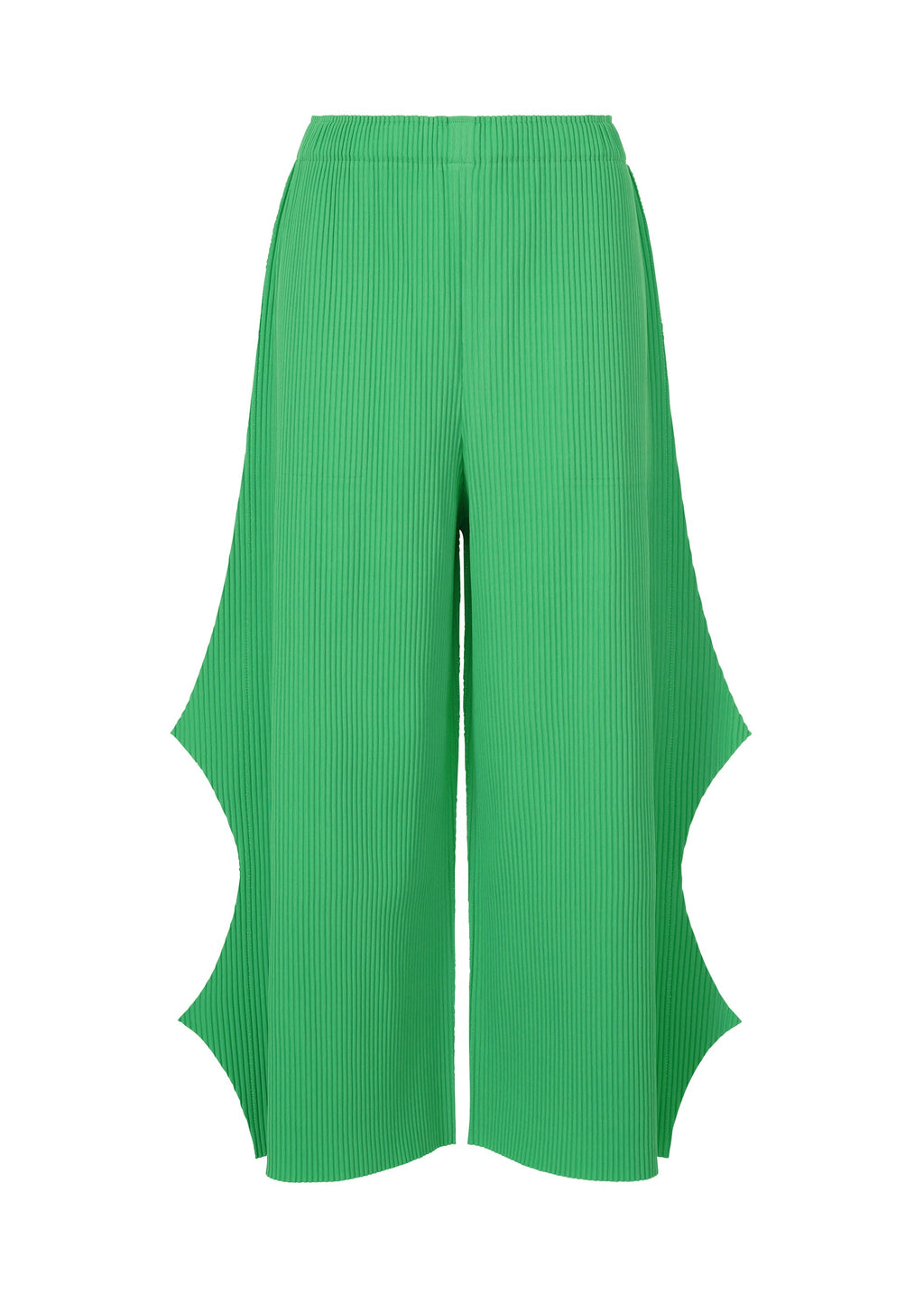 Fine Knit Pleats Bottom 2 - COBALT GREEN