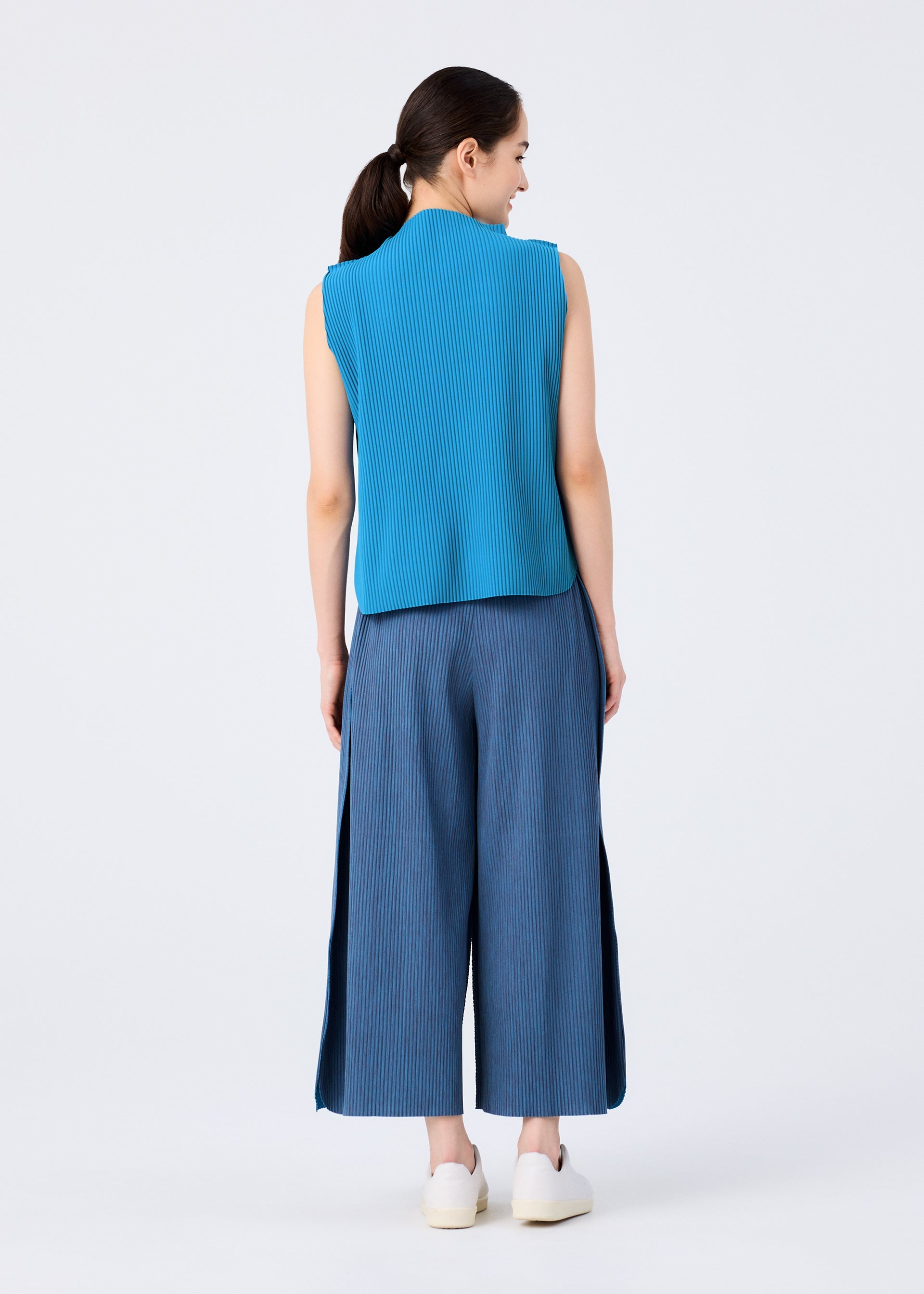 Mix Fine Knit Pleats Bottom