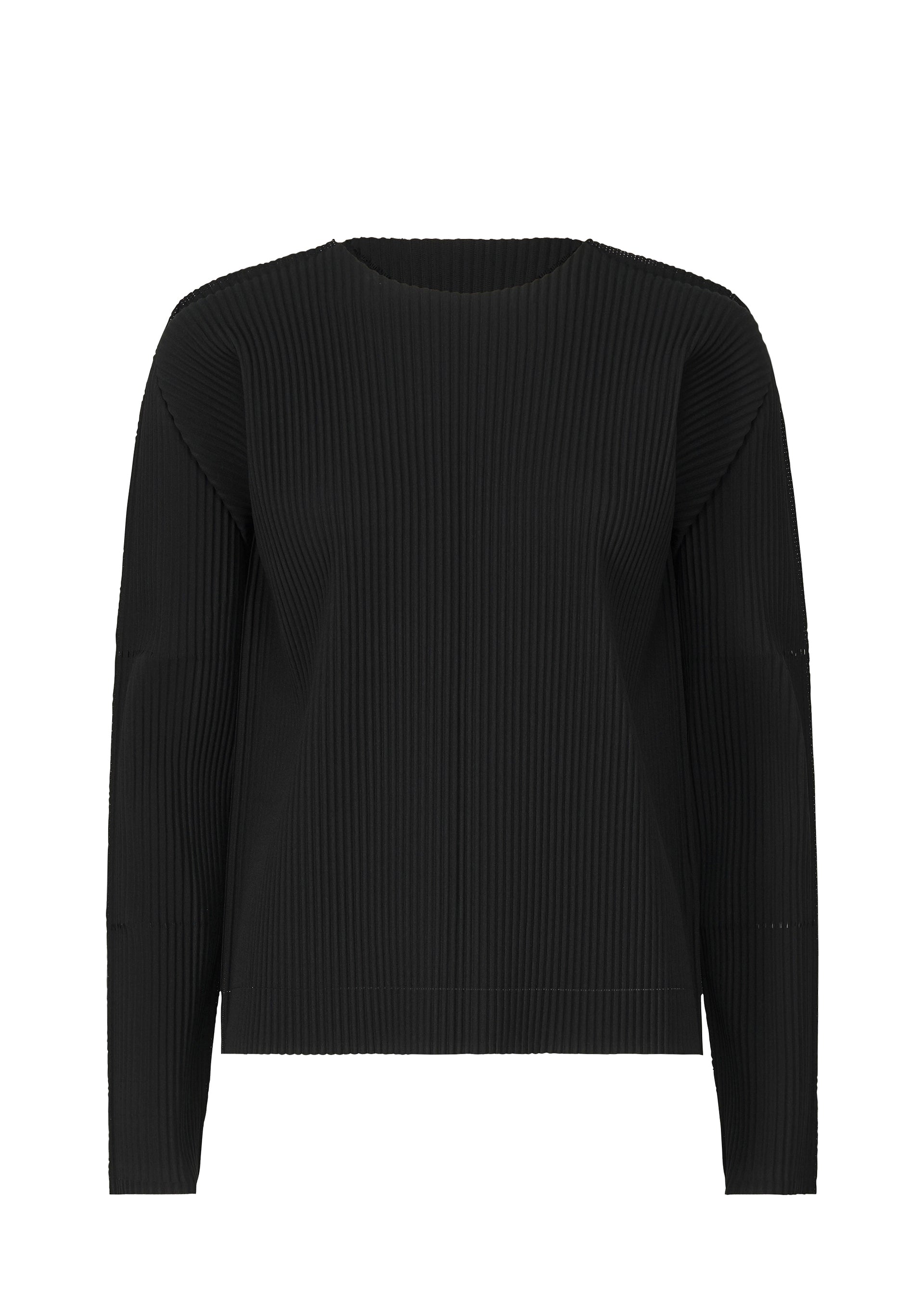 Fine Knit Pleats Black - BLACK