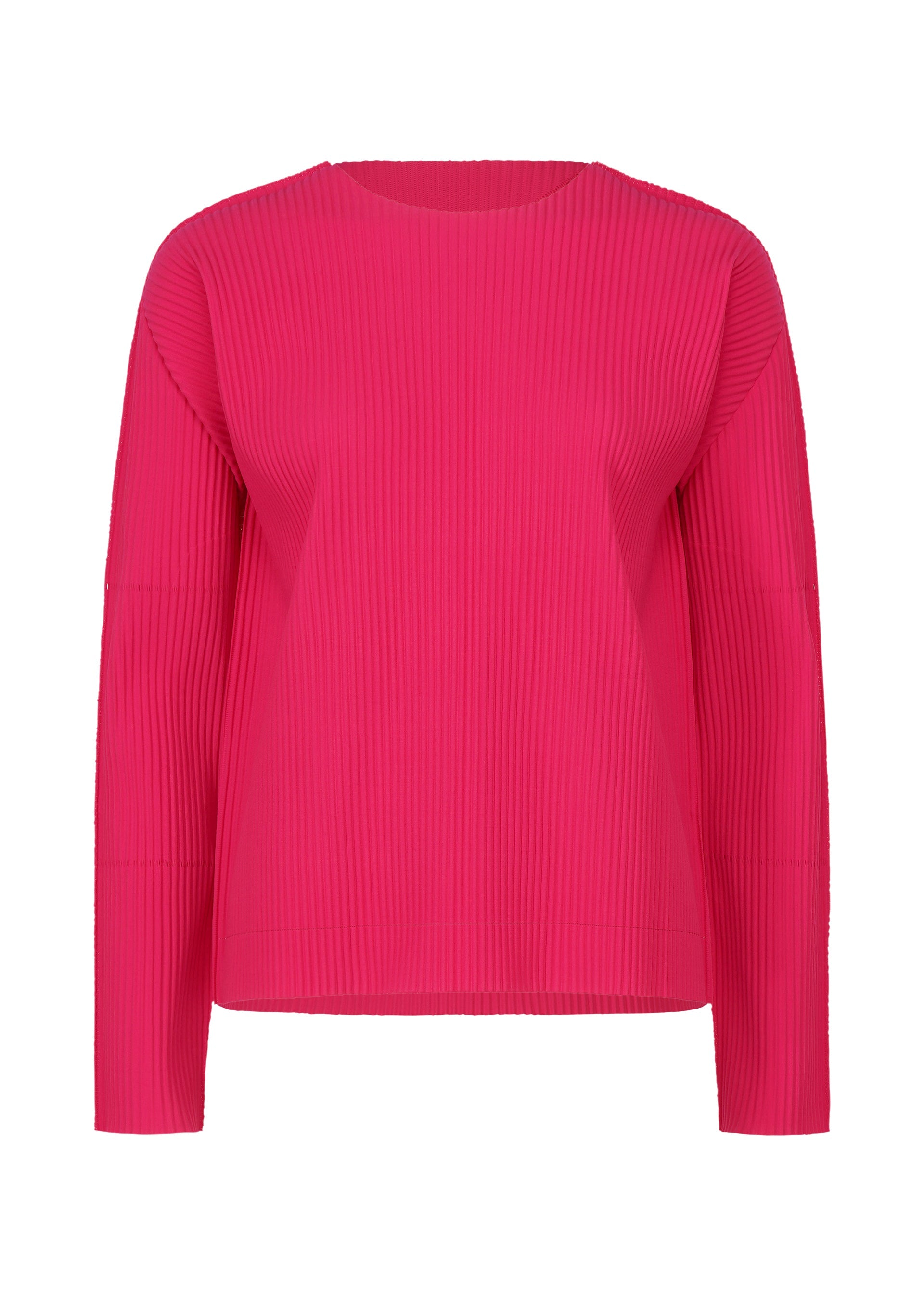 Fine Knit Pleats Color 1 - RASPBERRY