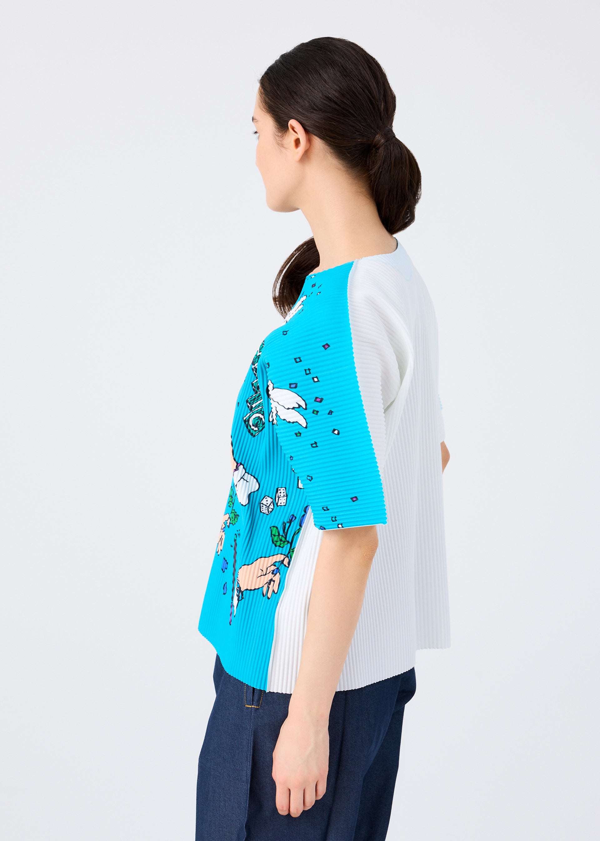 Magic Fine Knit Pleats T