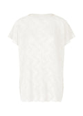Wave Knit Stretch Pleats - WHITE