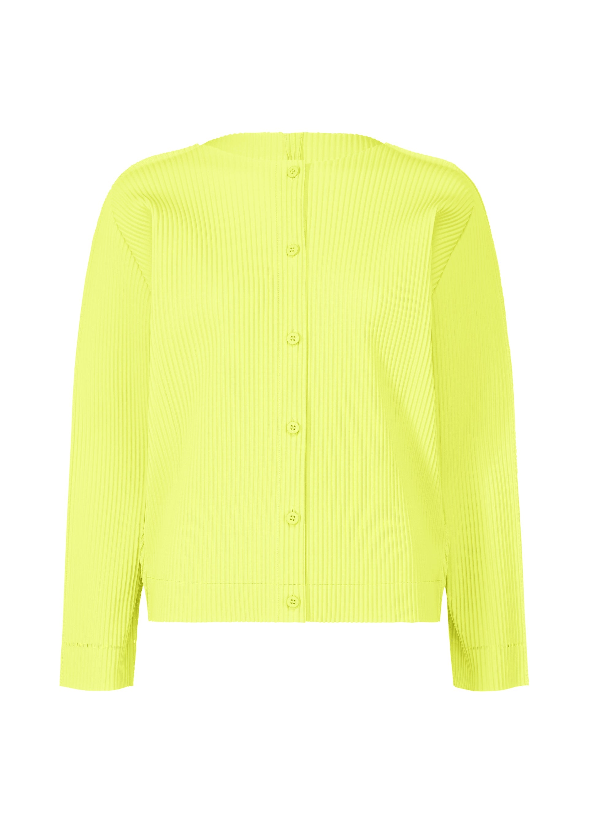 Fine Knit Pleats Color 2 - CITRUS YELLOW