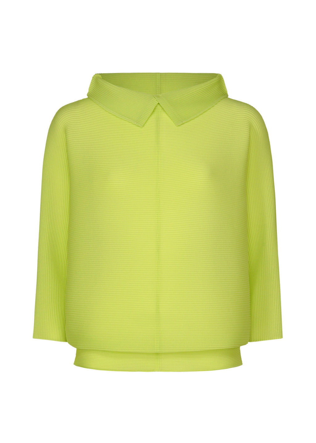 Dolman Stretch Pleats 1 - LIME YELLOW