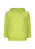 Dolman Stretch Pleats 1 - LIME YELLOW