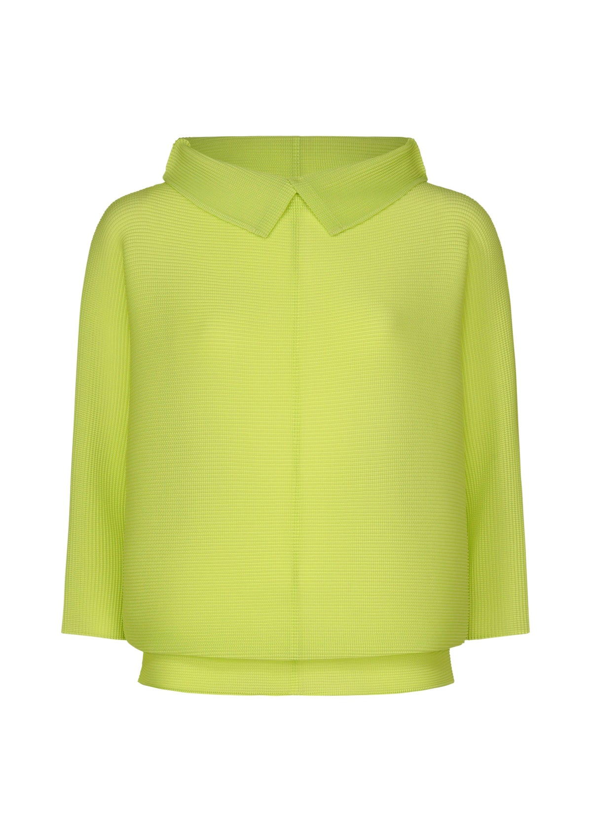 Dolman Stretch Pleats 1 - LIME YELLOW