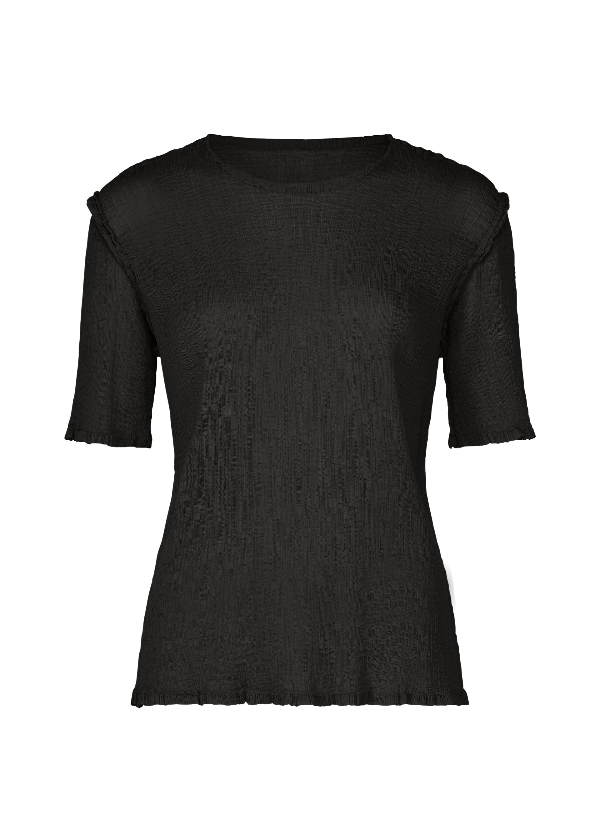 See-Through Crepe Color - BLACK