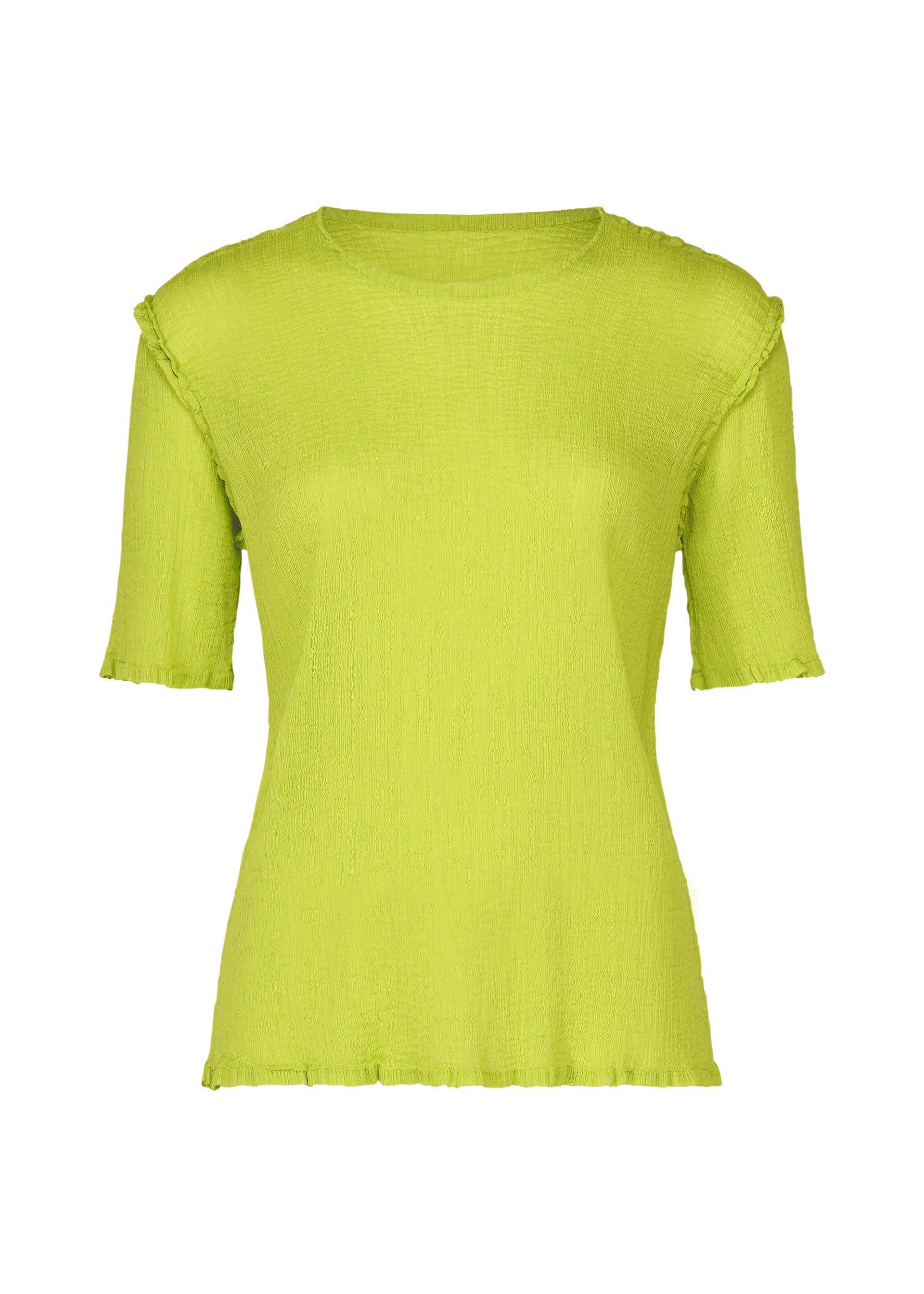 See-Through Crepe Color - LIME YELLOW