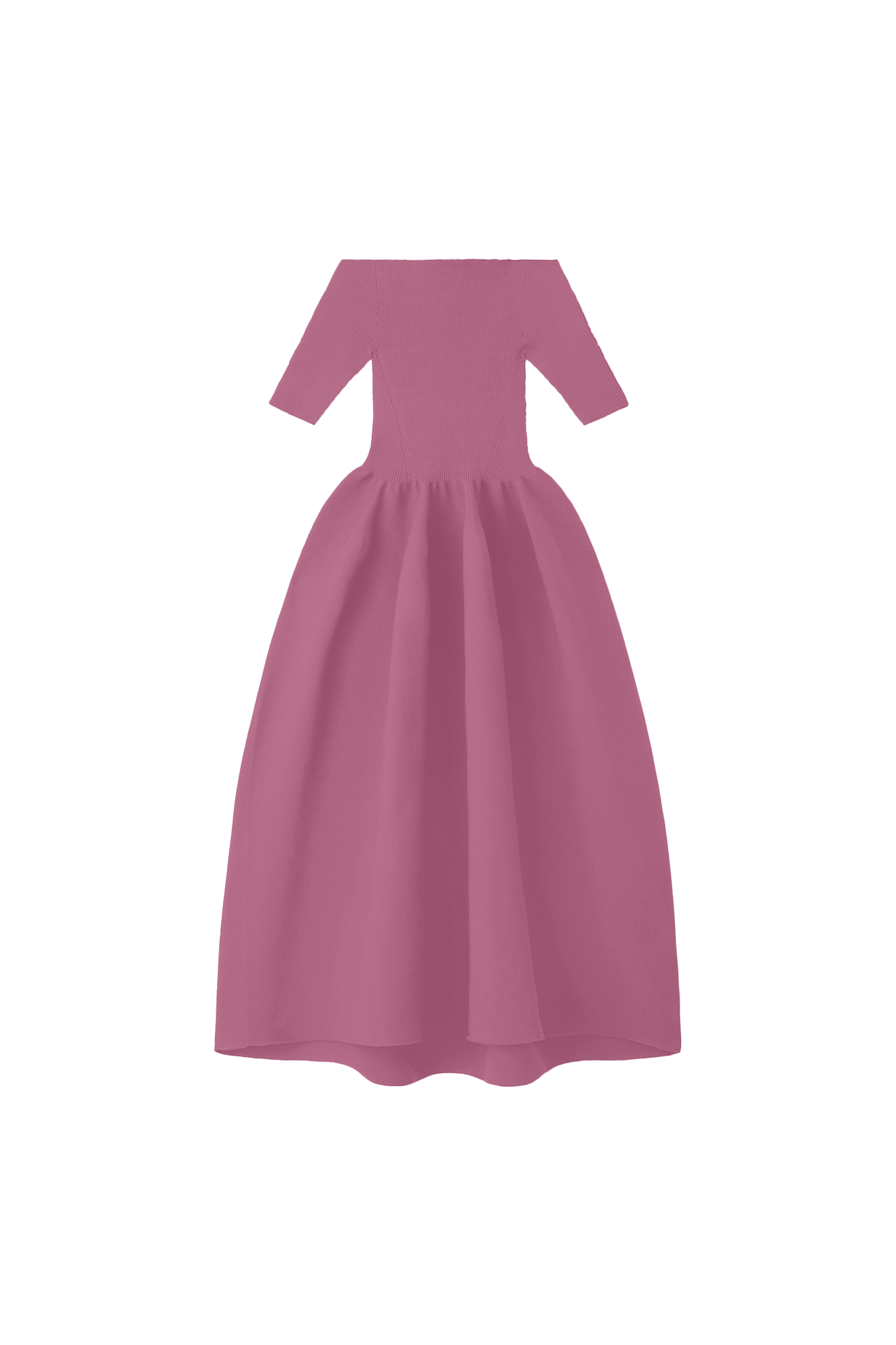 POTTERY HS OFF SHOULDER SHORT SLEEVE DRESS - PASTEL VIOLET