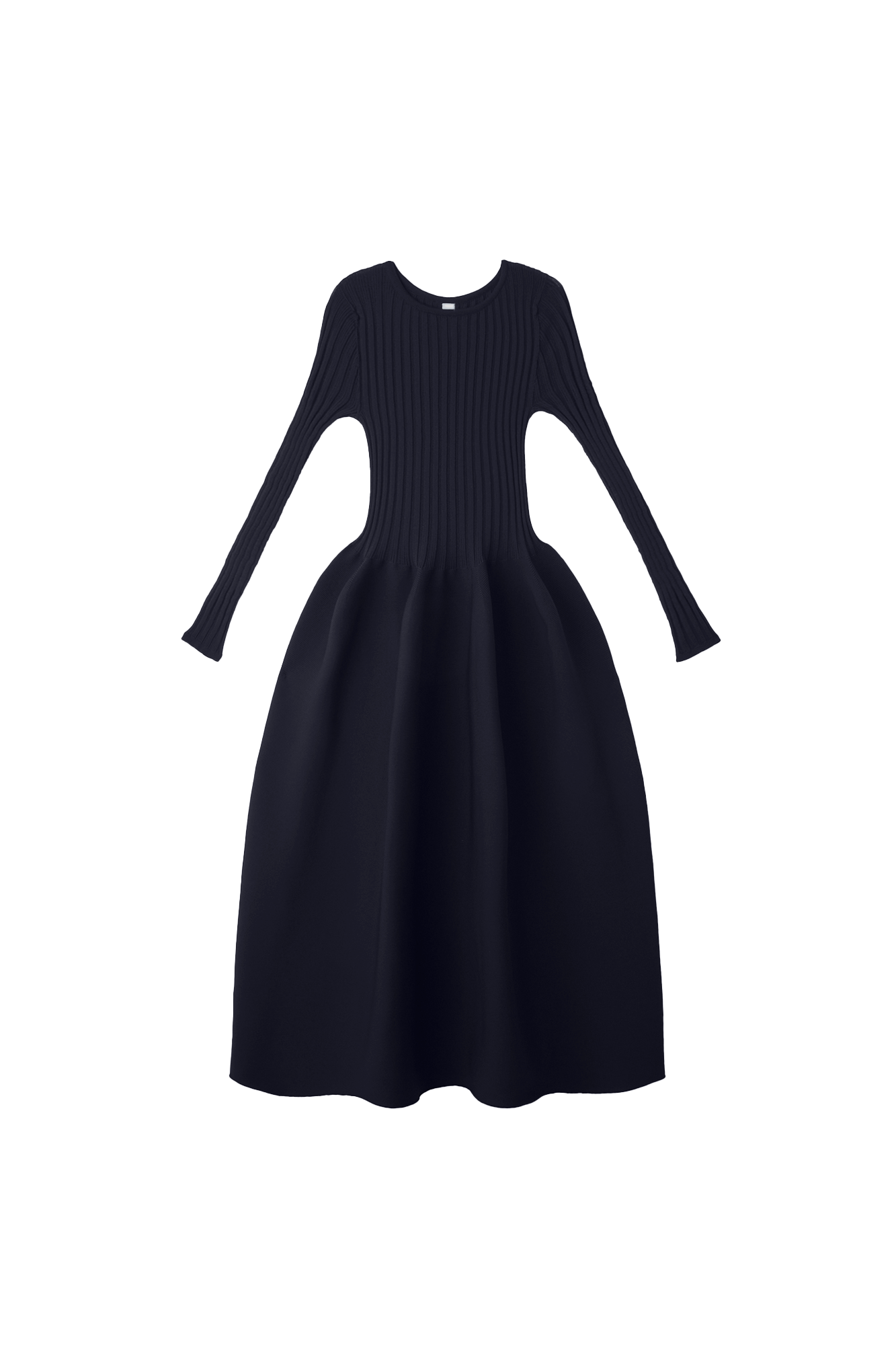 POTTERY LONG SLEEVE DRESS - NAVY
