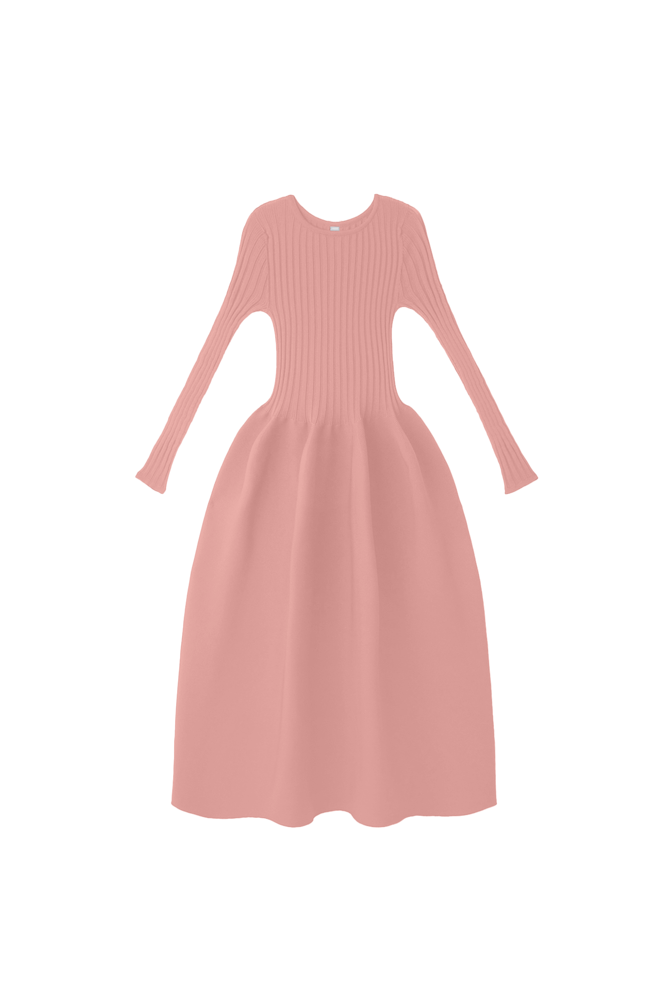 POTTERY LONG SLEEVE DRESS - ONION PINK