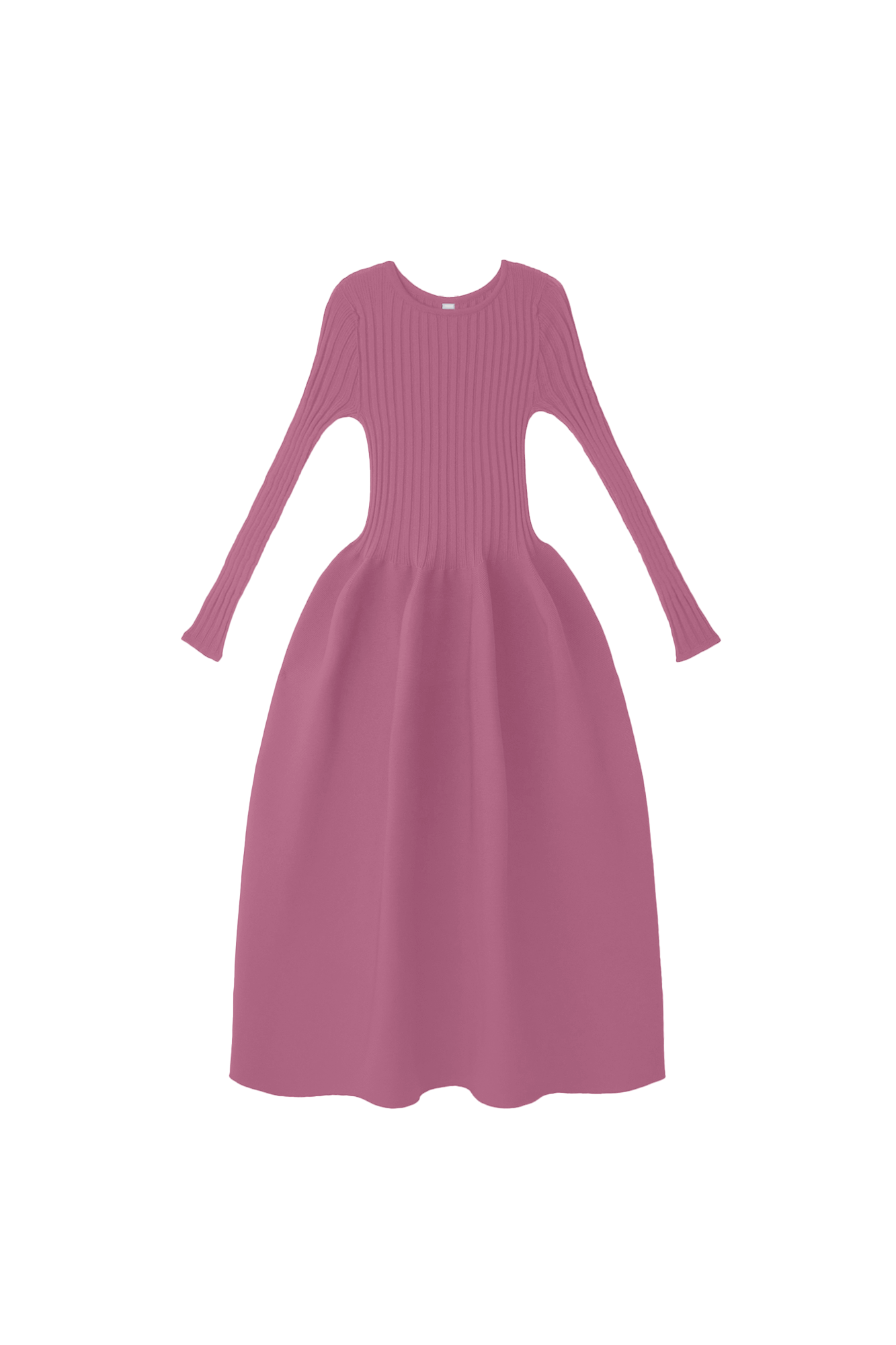 POTTERY LONG SLEEVE DRESS - PASTEL VIOLET