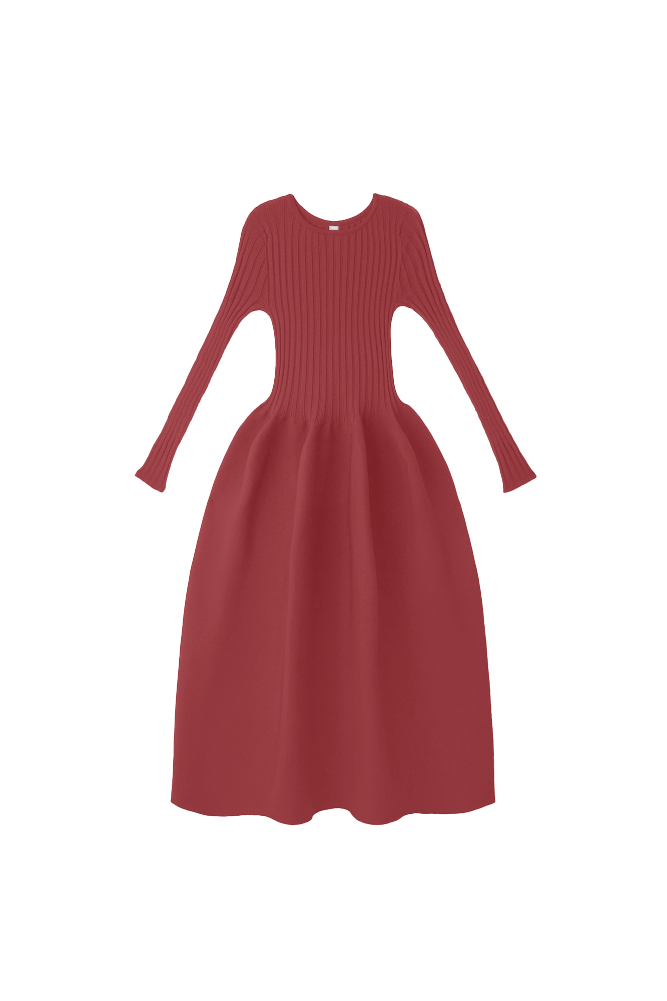 POTTERY LONG SLEEVE DRESS - ROUGE BLUSH