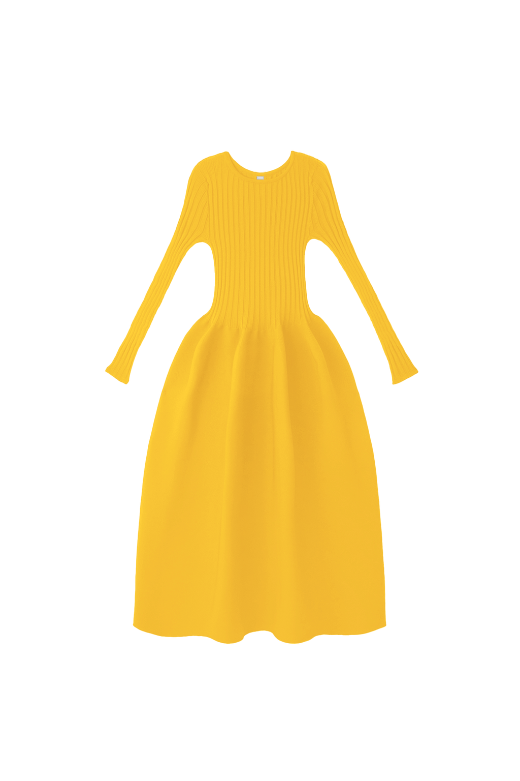 POTTERY LONG SLEEVE DRESS - SUNFLOWER