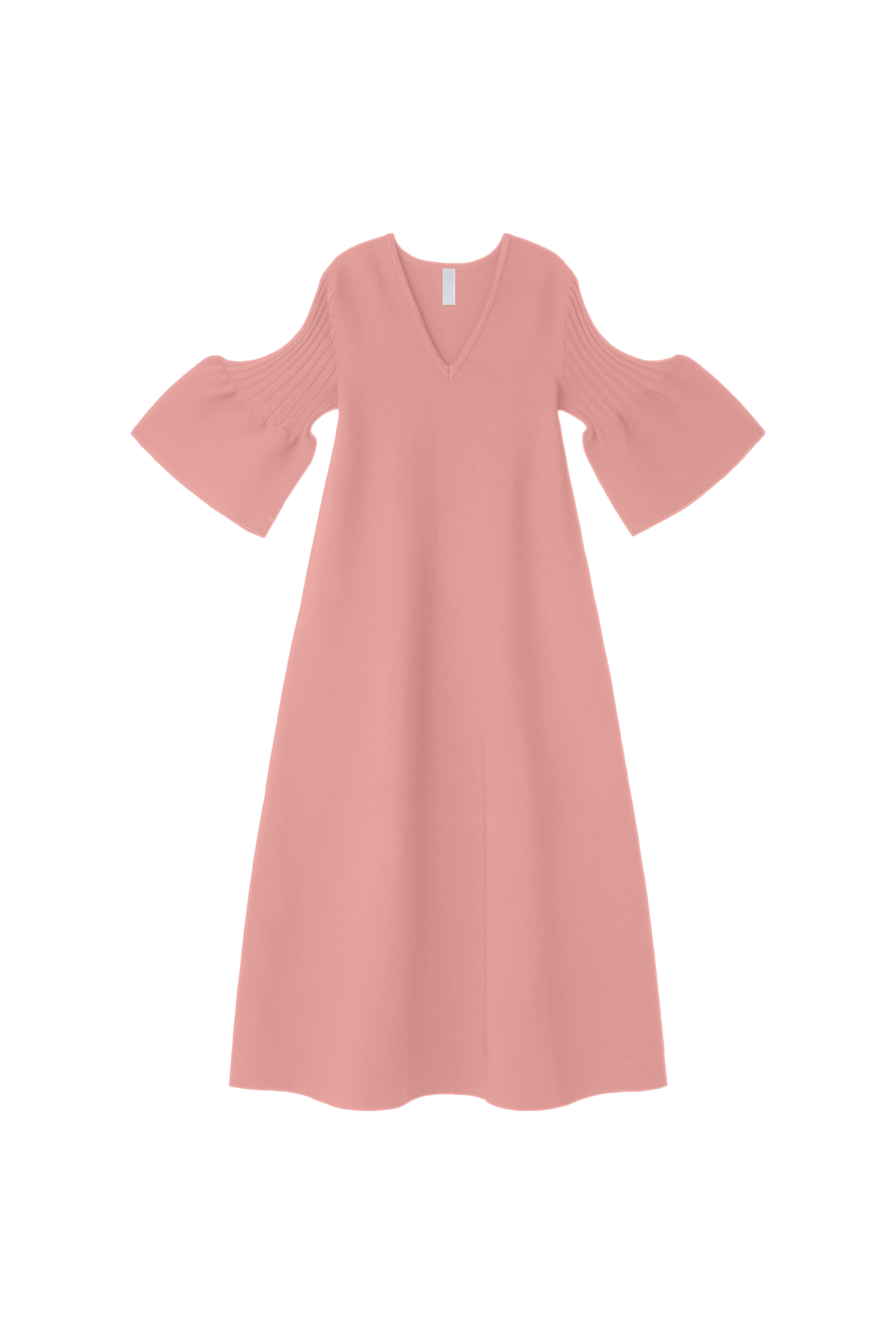 POTTERY SHORT BELL SLEEVE FLARE DRESS - ONION PINK