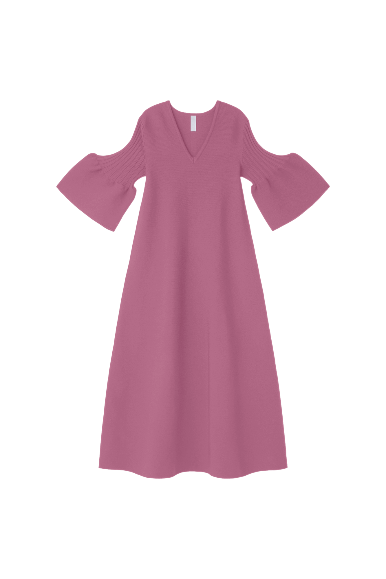 POTTERY SHORT BELL SLEEVE FLARE DRESS - PASTEL VIOLET