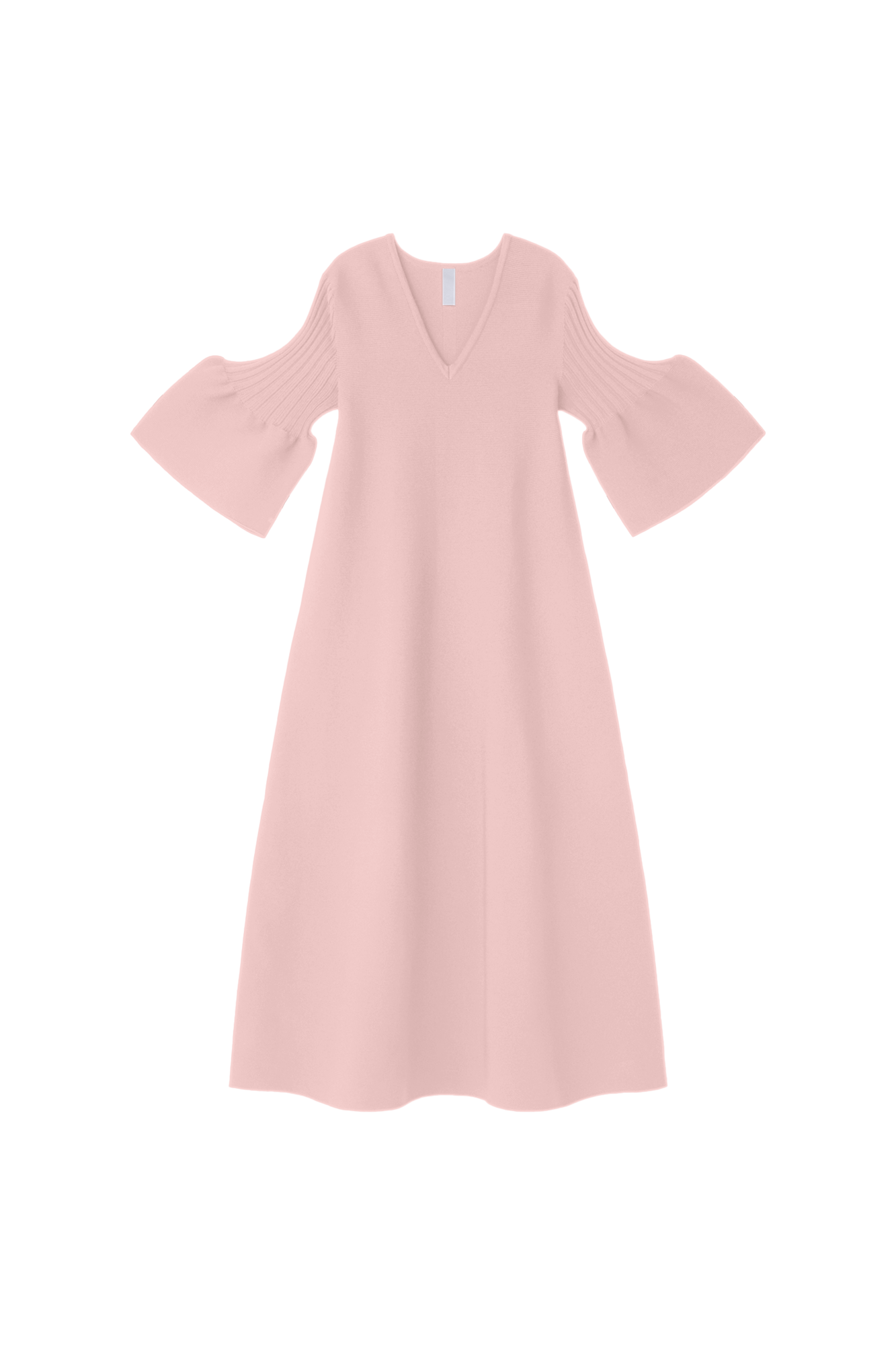 POTTERY SHORT BELL SLEEVE FLARE DRESS - TEA ROSE