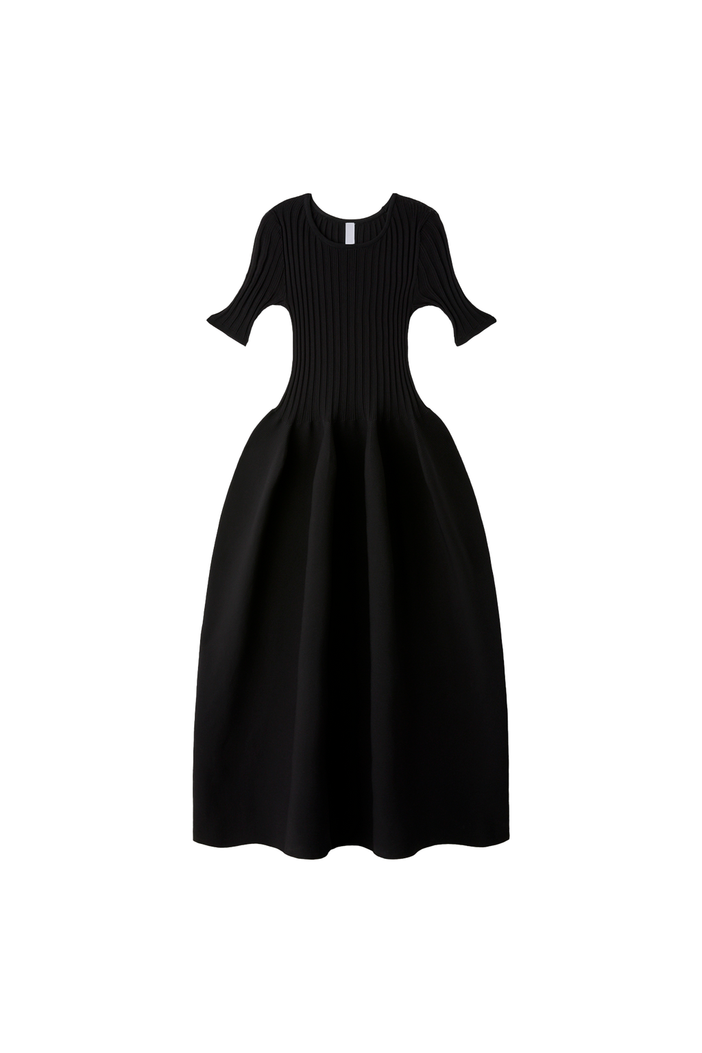POTTERY SHORT SLEEVE DRESS - BLACK
