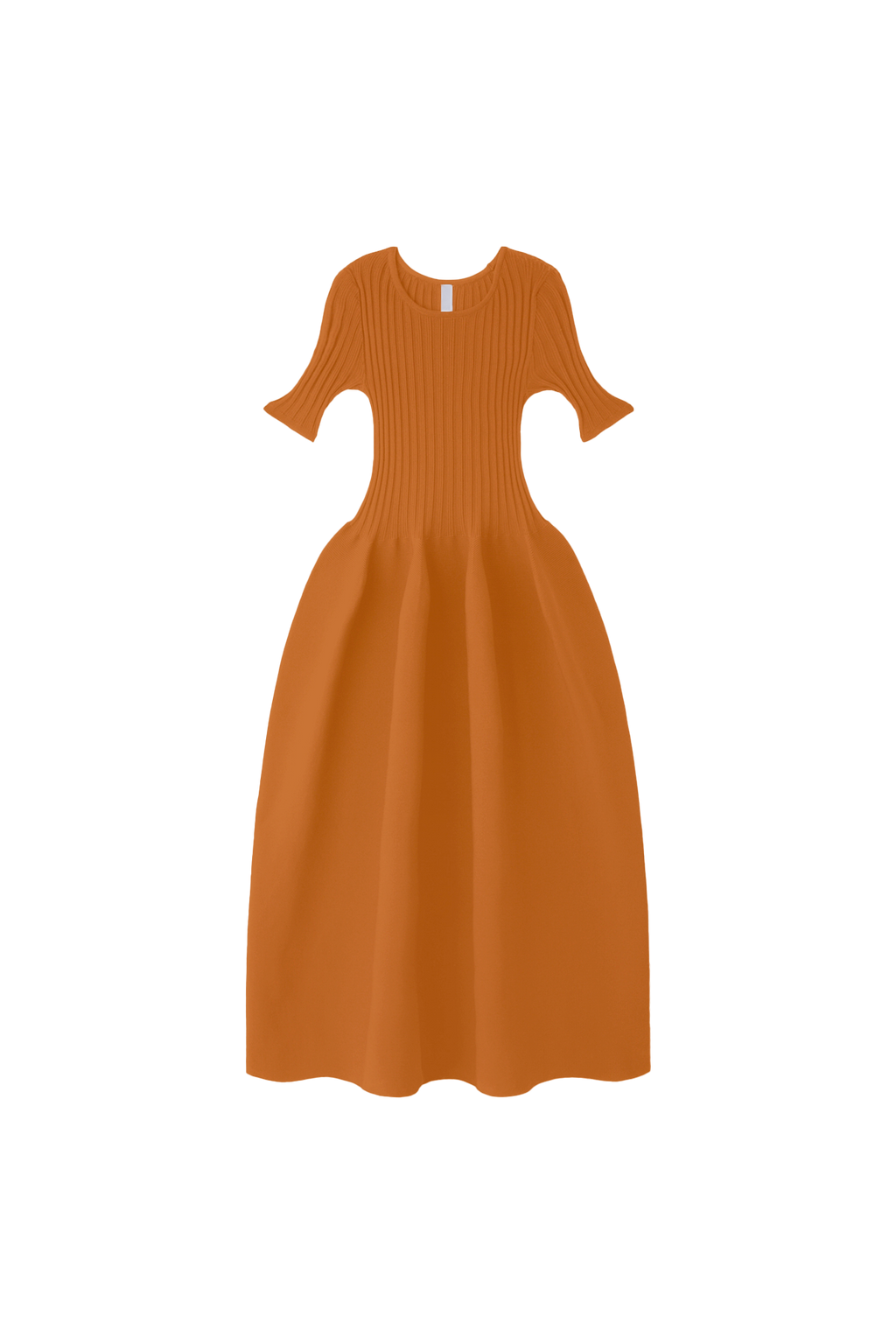 POTTERY SHORT SLEEVE DRESS - COPPER