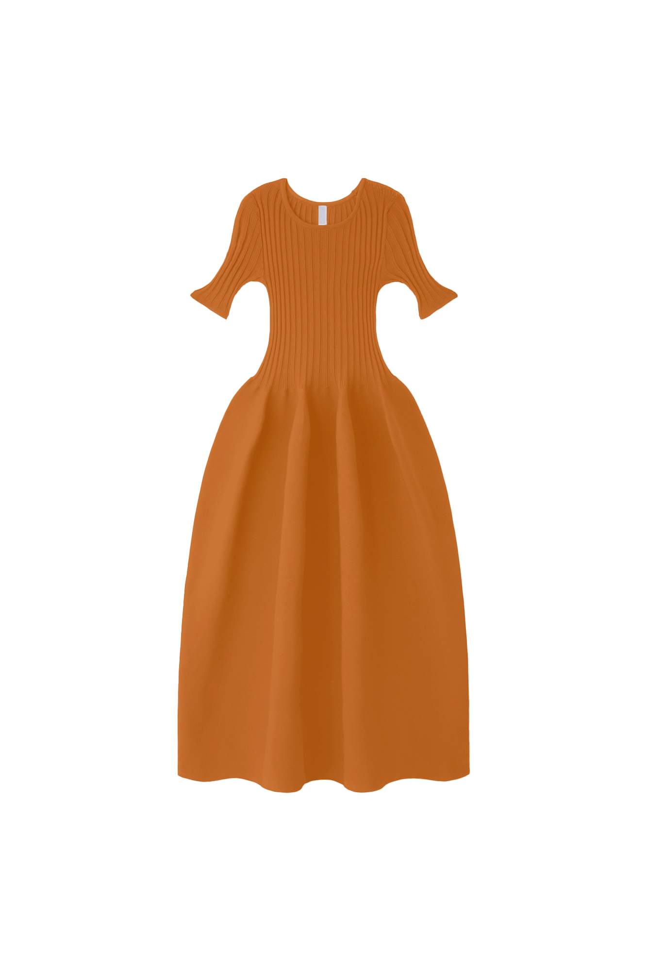 POTTERY SHORT SLEEVE DRESS - COPPER