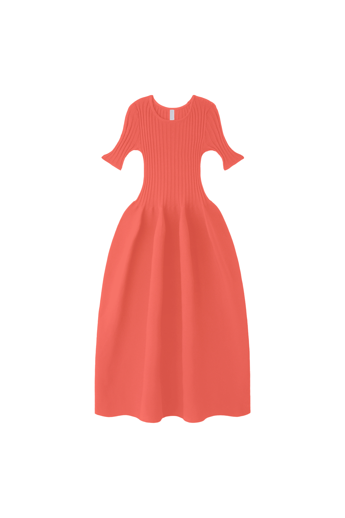 POTTERY SHORT SLEEVE DRESS - CORAL PINK