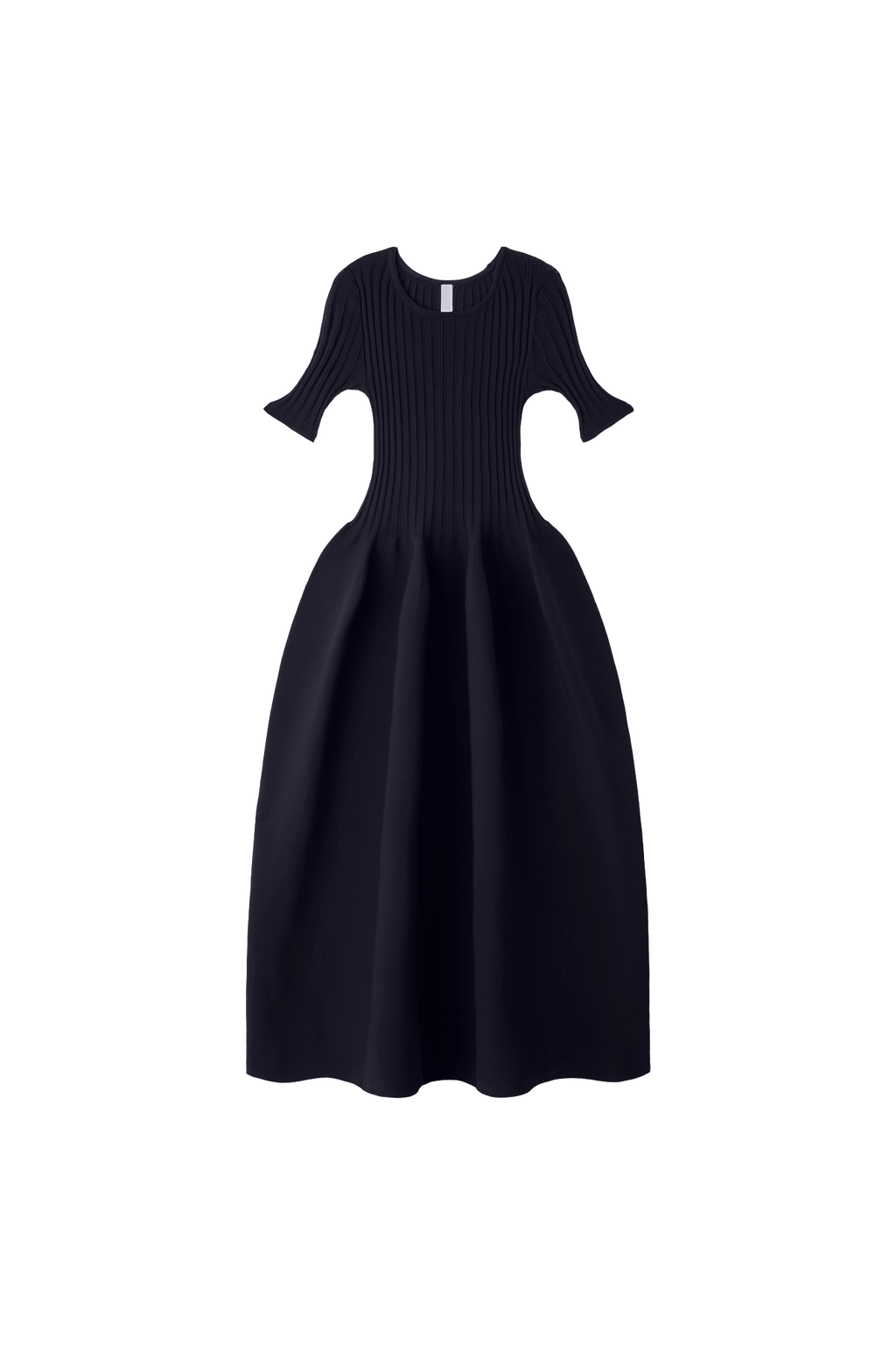 POTTERY SHORT SLEEVE DRESS - NAVY