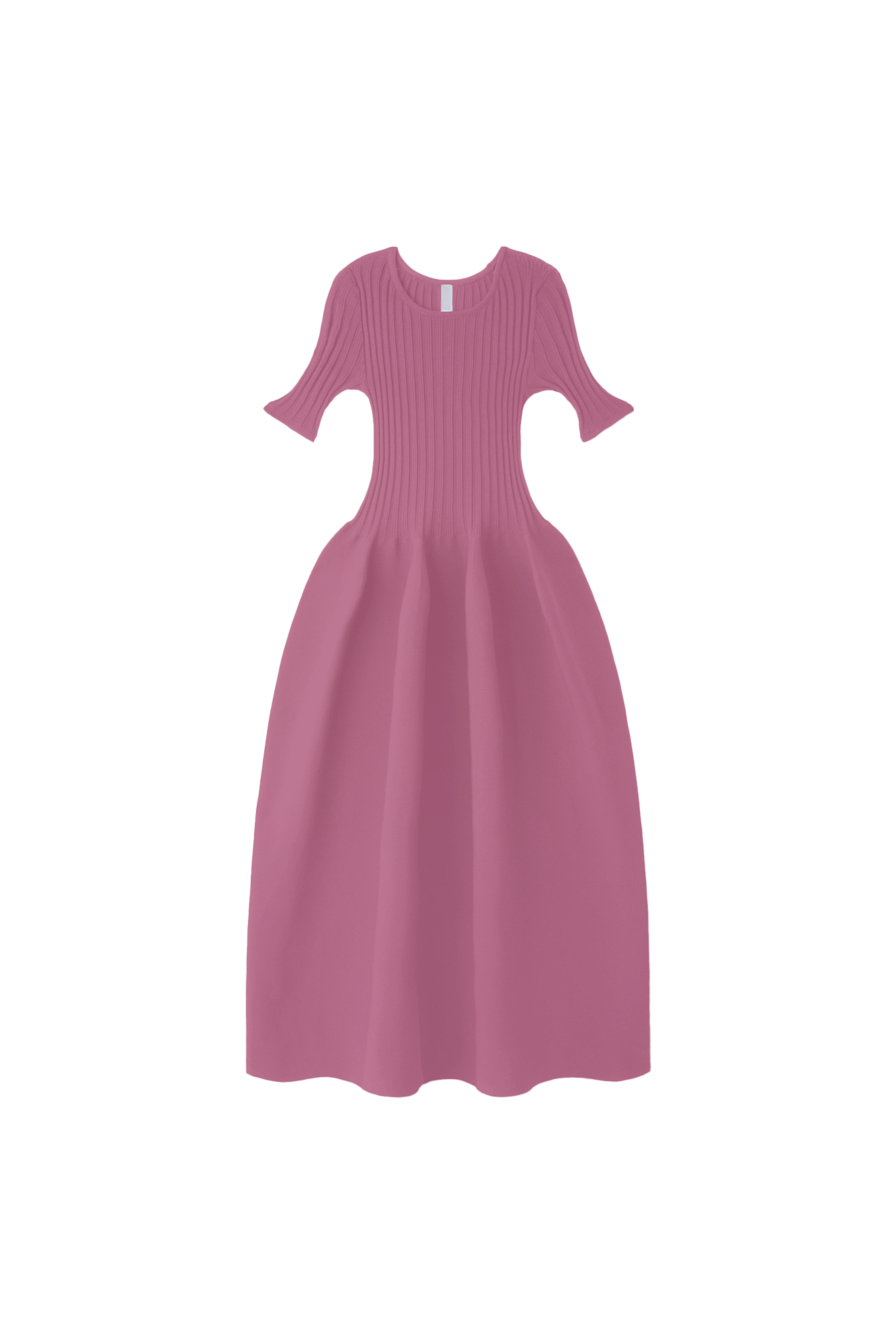 POTTERY SHORT SLEEVE DRESS - PASTEL VIOLET