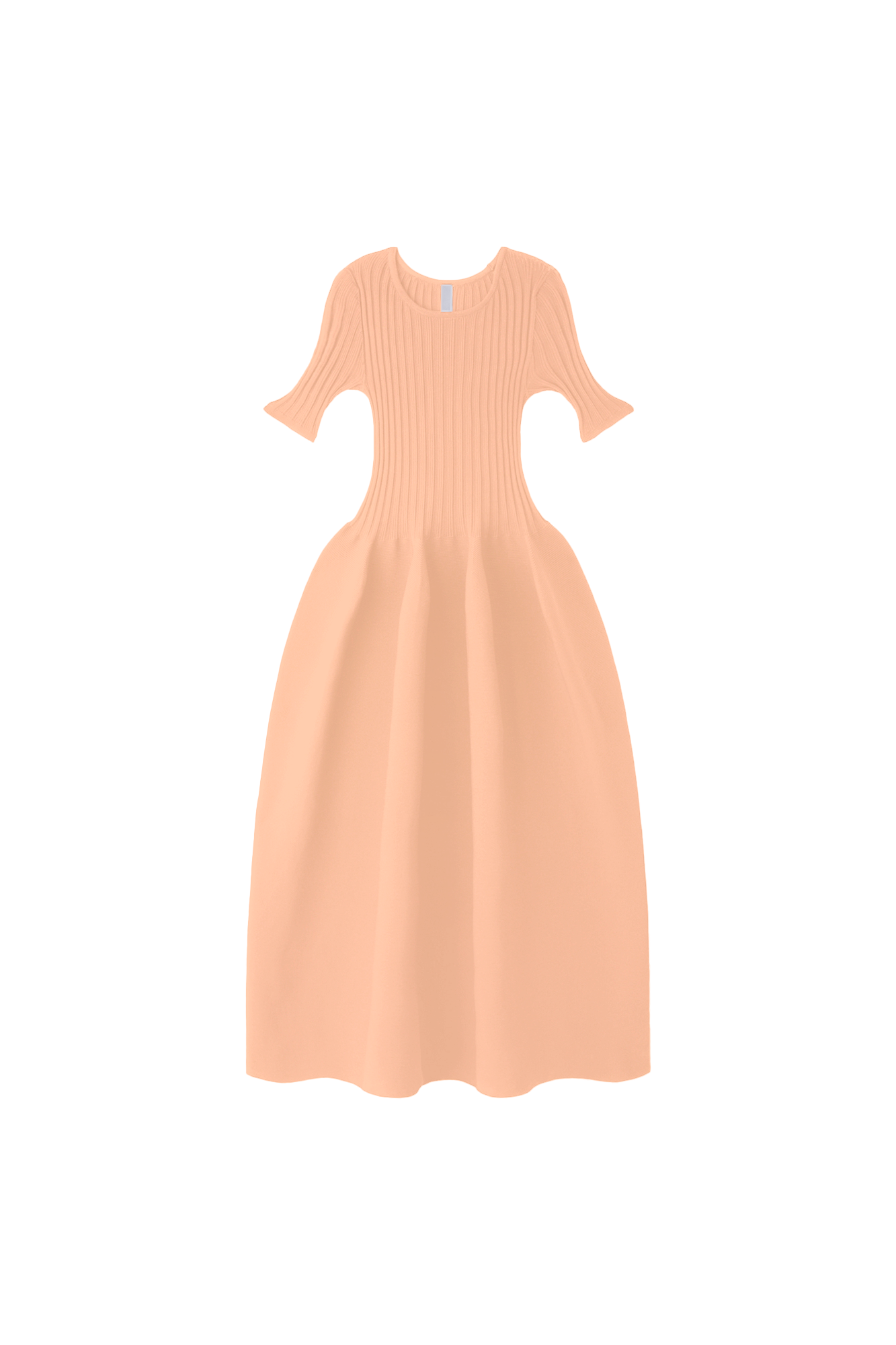 POTTERY SHORT SLEEVE DRESS - PEACH