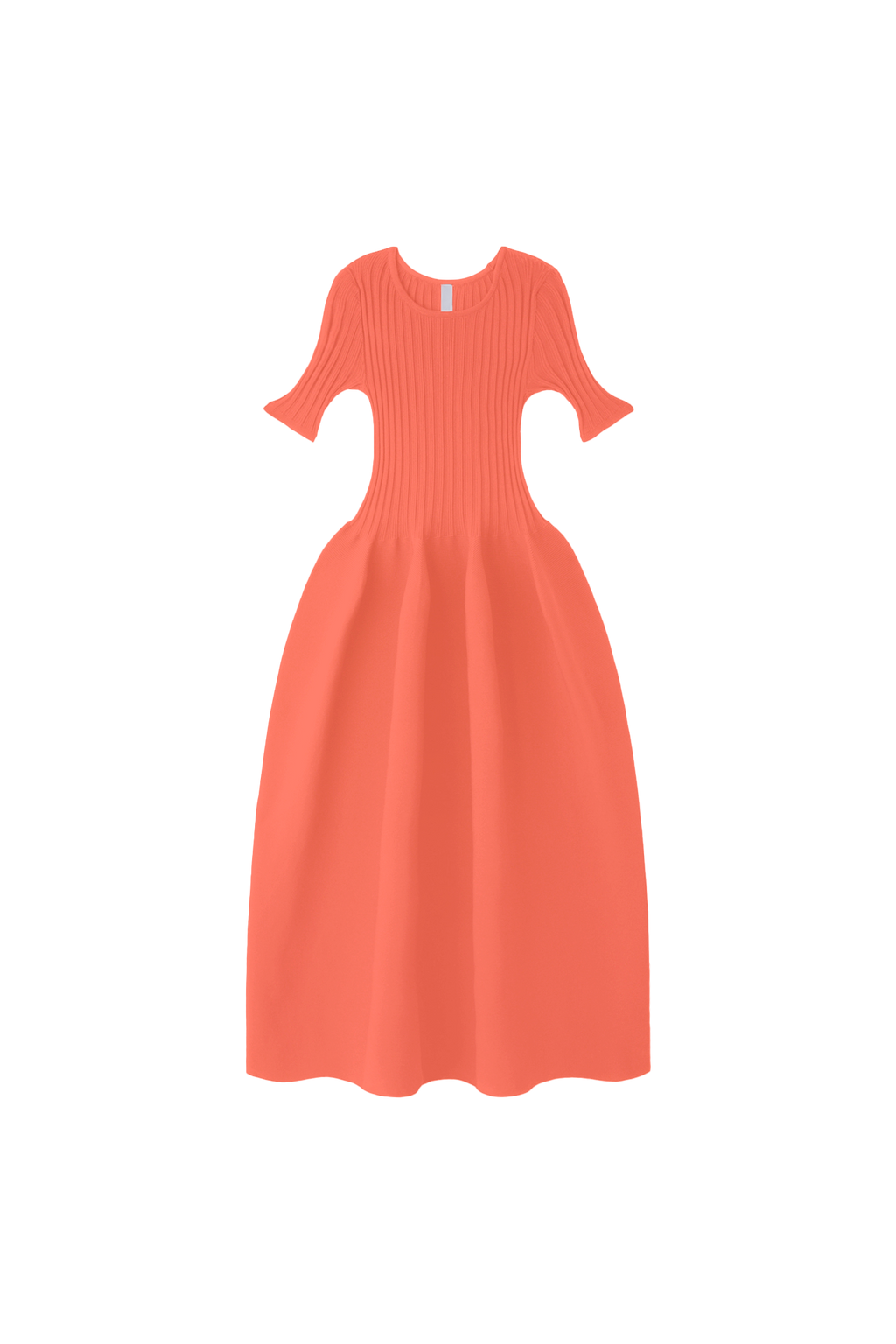 POTTERY SHORT SLEEVE DRESS - SUNSET ORANGE