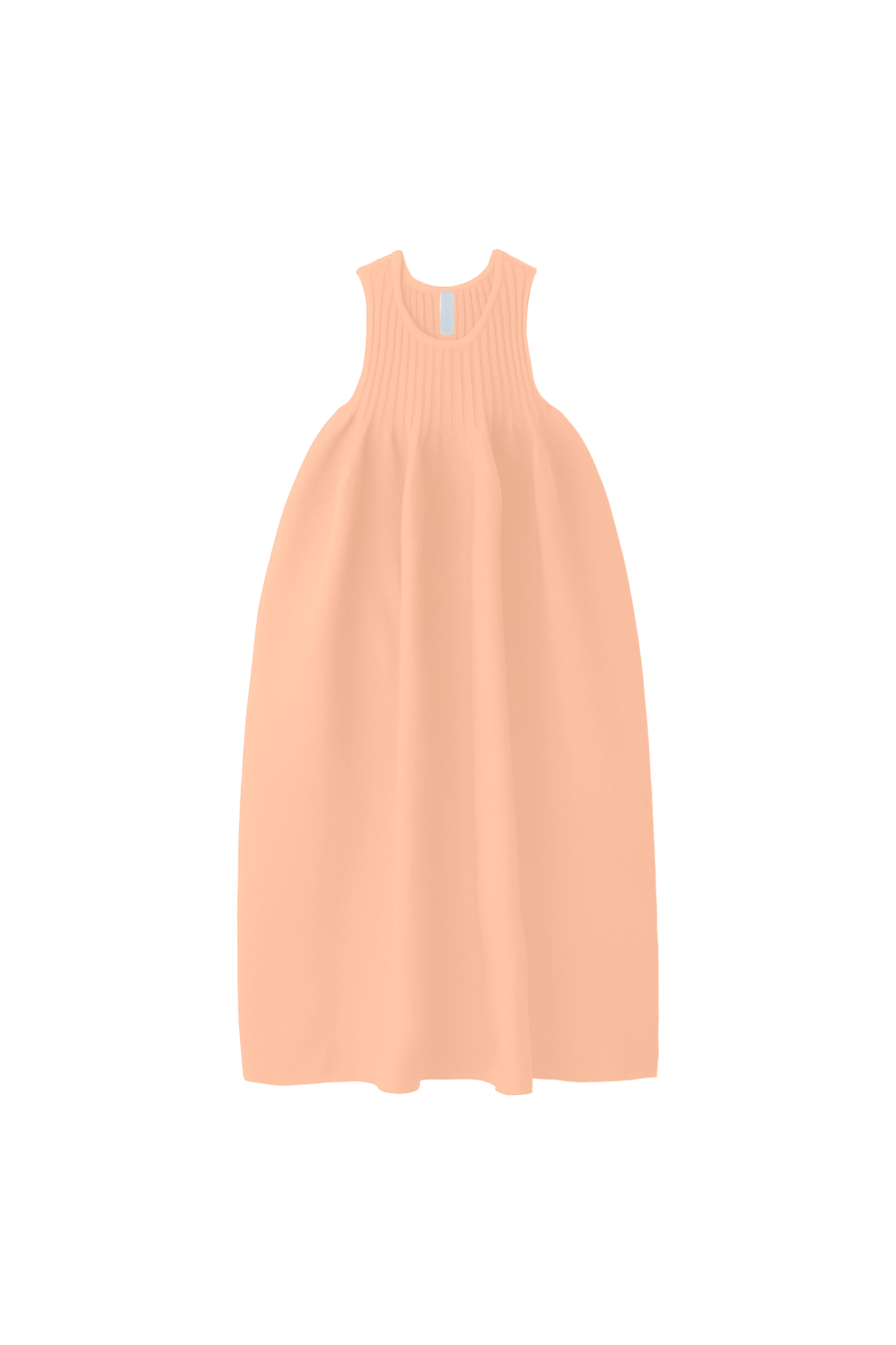 POTTERY SLEEVELESS BUST FLARE DRESS - PEACH