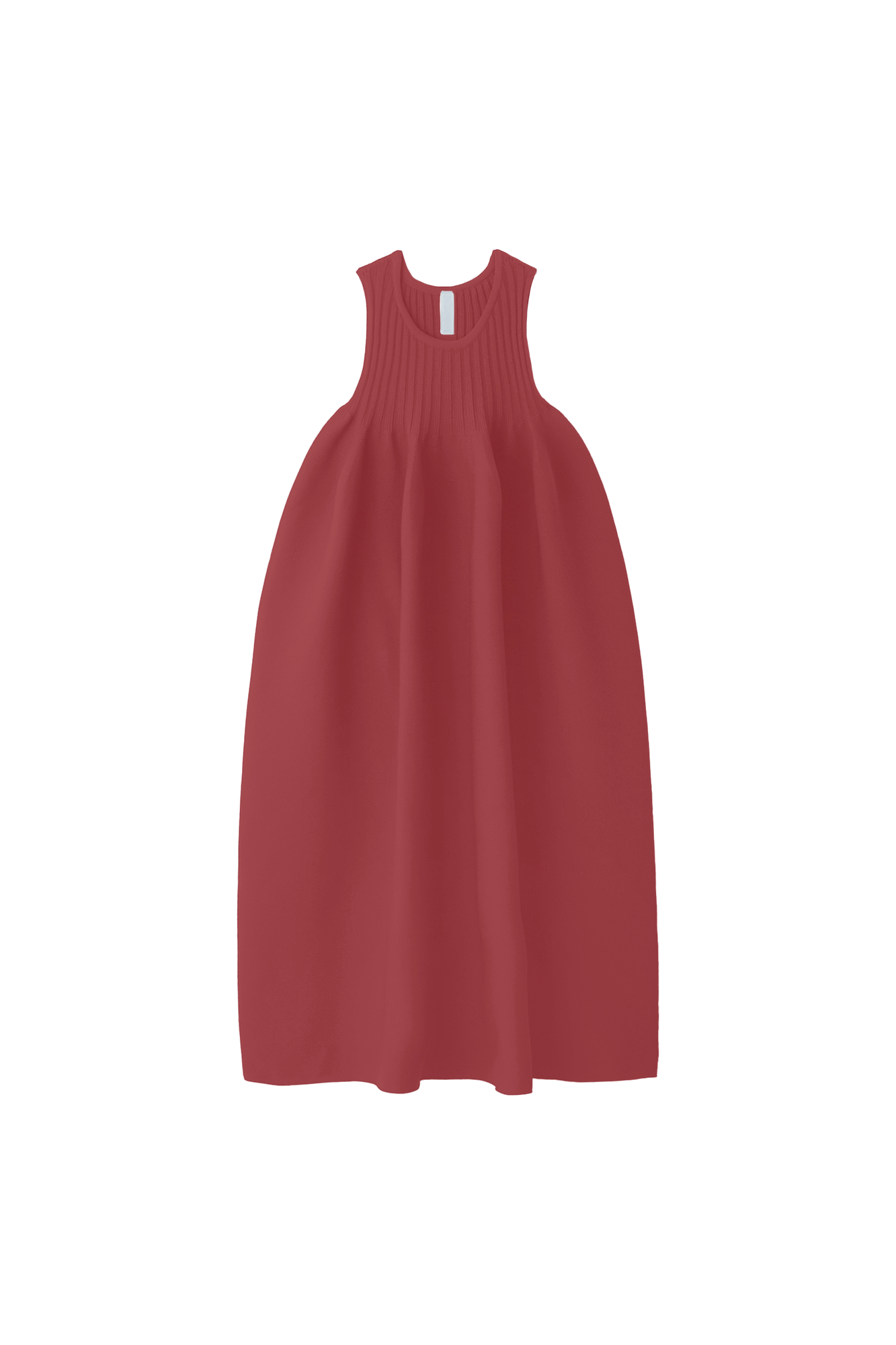 POTTERY SLEEVELESS BUST FLARE DRESS - ROUGE BLUSH