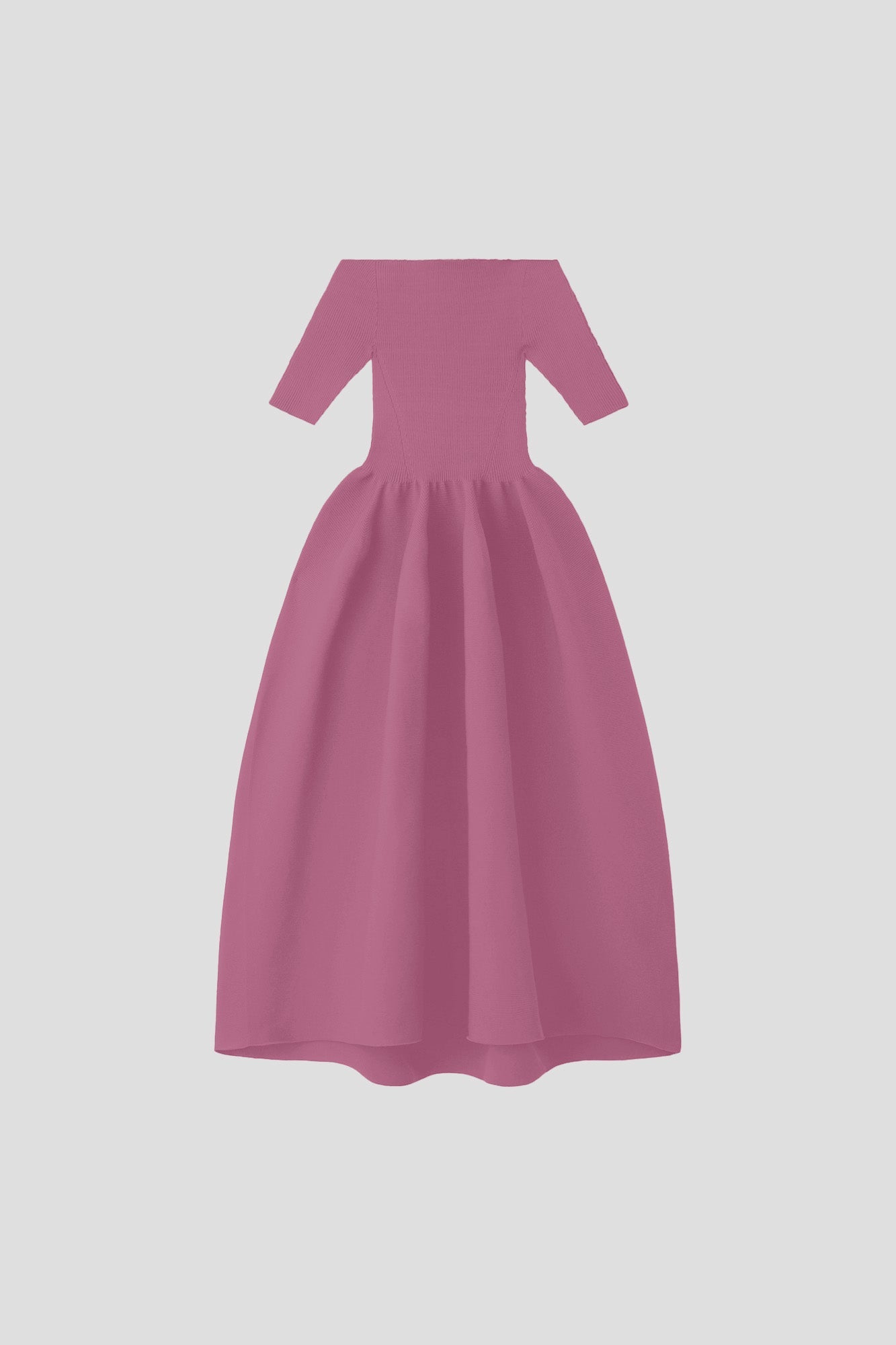 POTTERY HS OFF SHOULDER SHORT SLEEVE DRESS - PASTEL VIOLET