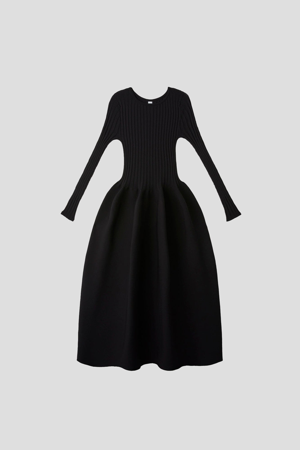 POTTERY LONG SLEEVE DRESS - BLACK