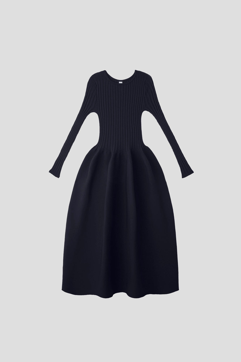 POTTERY LONG SLEEVE DRESS - NAVY