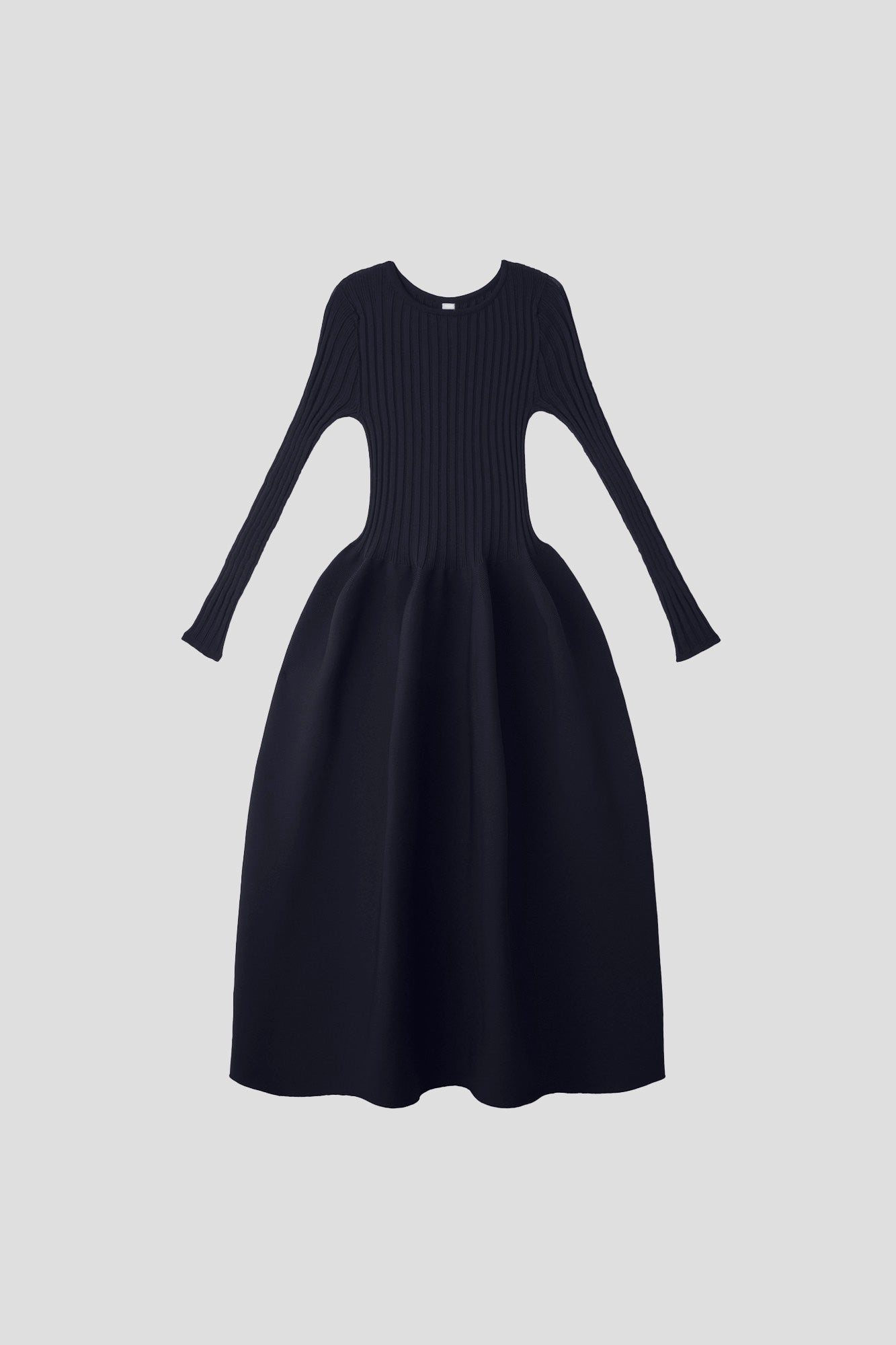 POTTERY LONG SLEEVE DRESS - NAVY