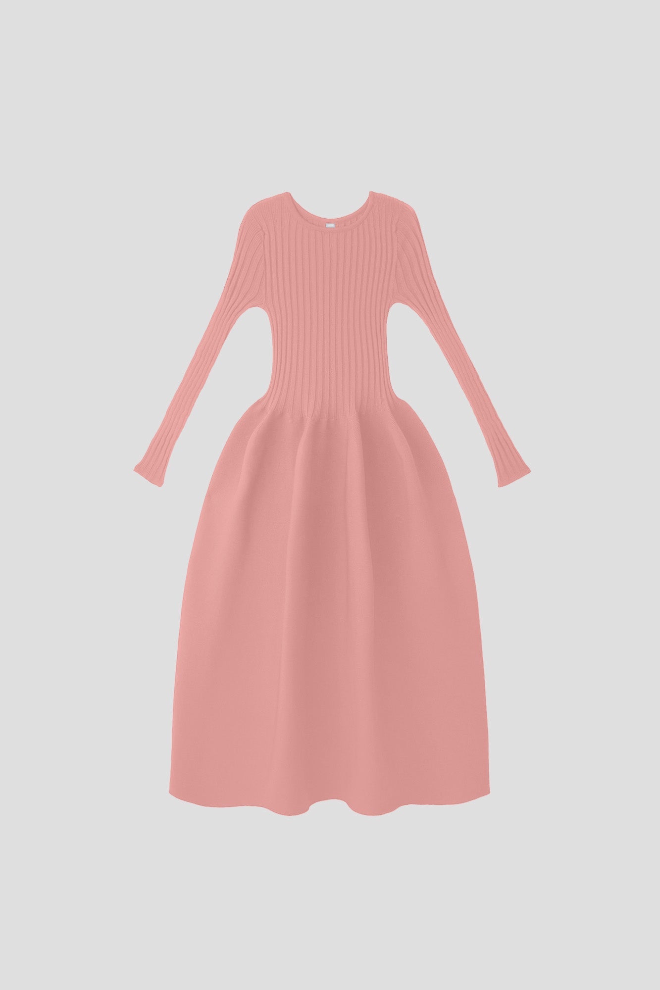 POTTERY LONG SLEEVE DRESS - ONION PINK