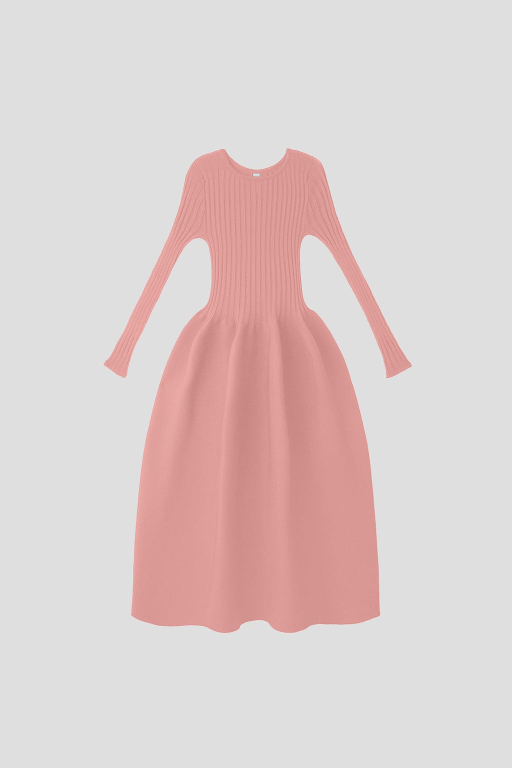 POTTERY LONG SLEEVE DRESS - ONION PINK